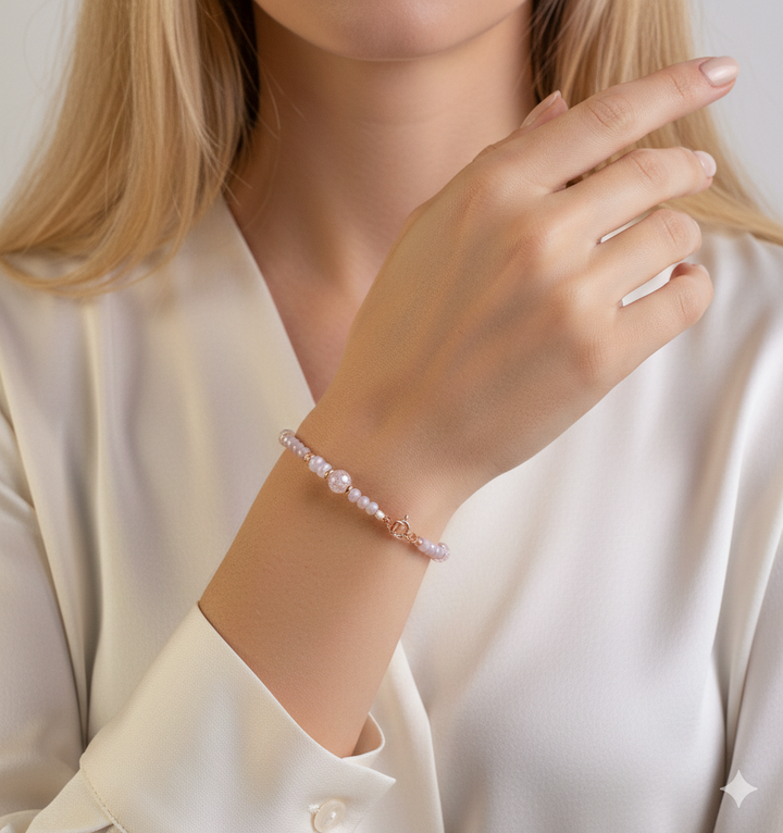 Steinarmbänder Roségold