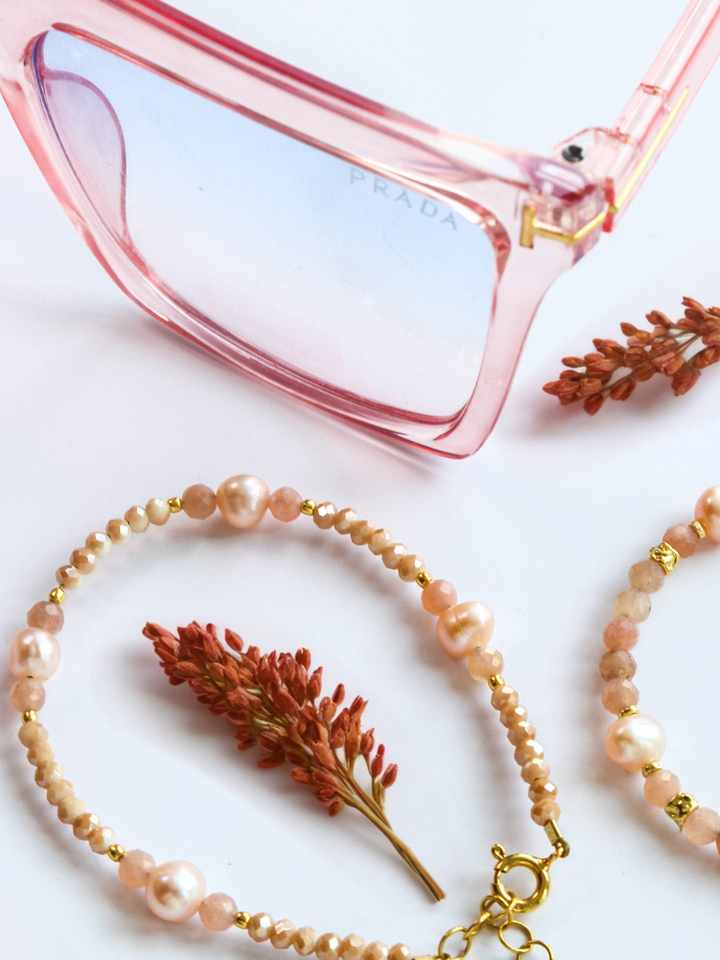 Steinarmbänder Gold