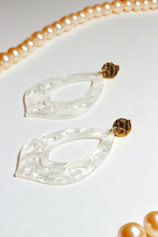 Ohrringe - Snow White - Lovesign - Handmade in Tyrol