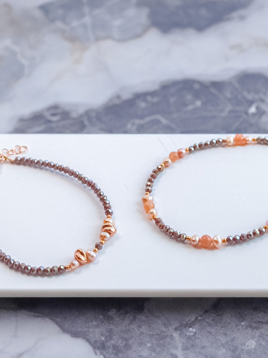 Steinarmband Roségold - Amaris - Lovesign - Handmade in Tyrol