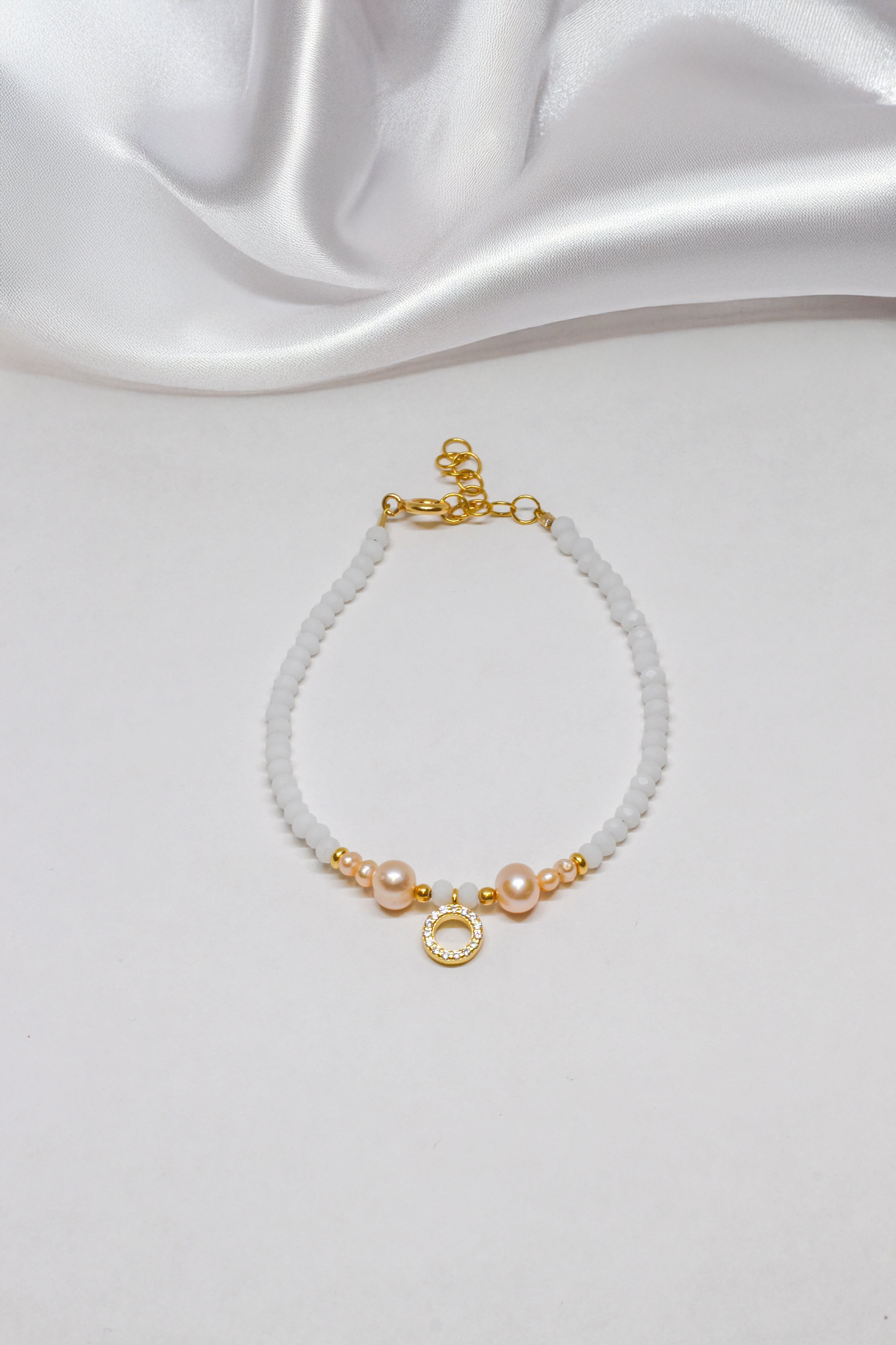 Steinarmband Gelbgold - Balance - Lovesign - Handmade in Tyrol