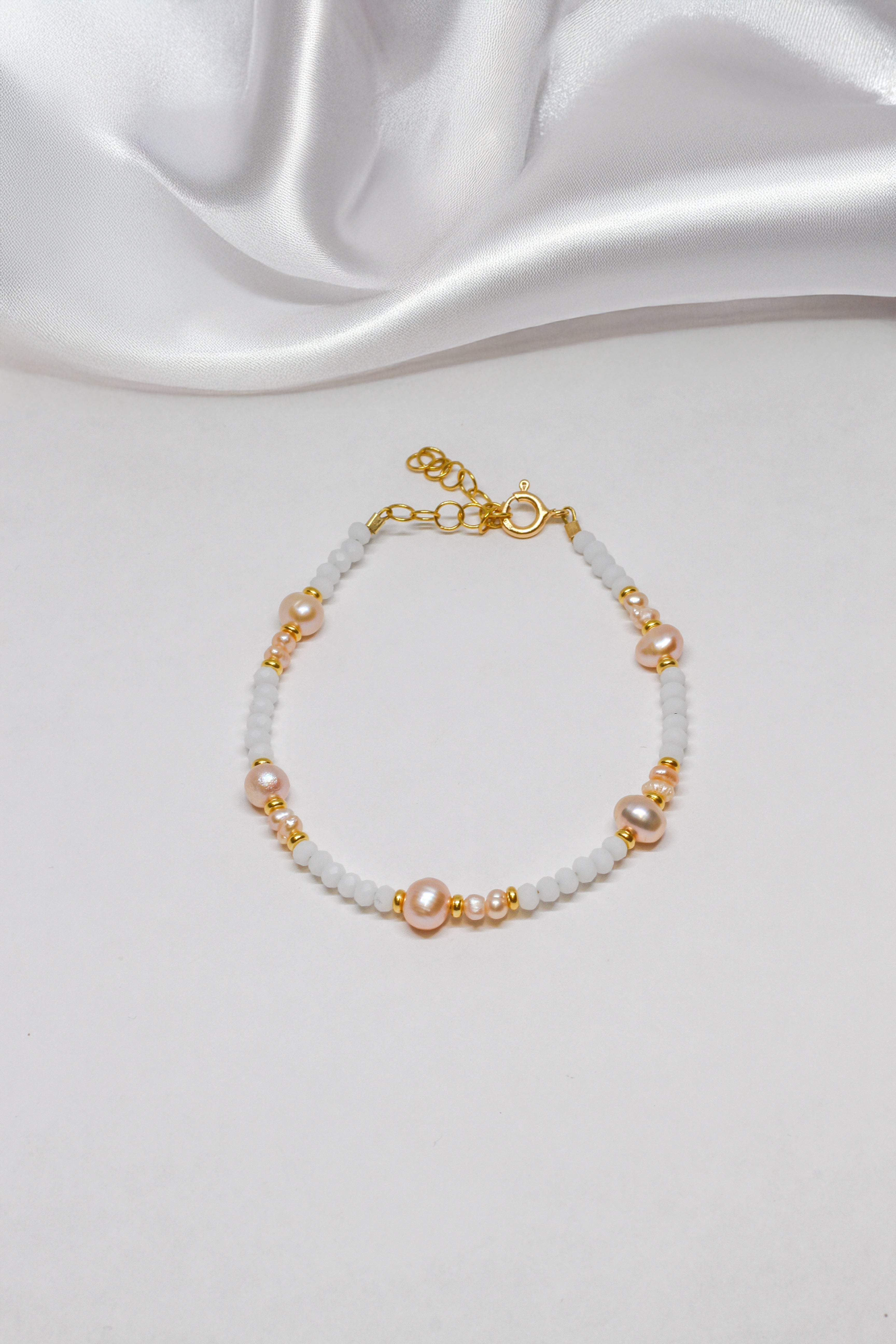 Steinarmband Gelbgold - Balance - Lovesign - Handmade in Tyrol