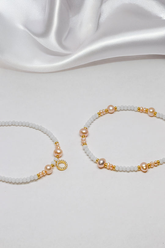 Steinarmband Gelbgold - Balance - Lovesign - Handmade in Tyrol