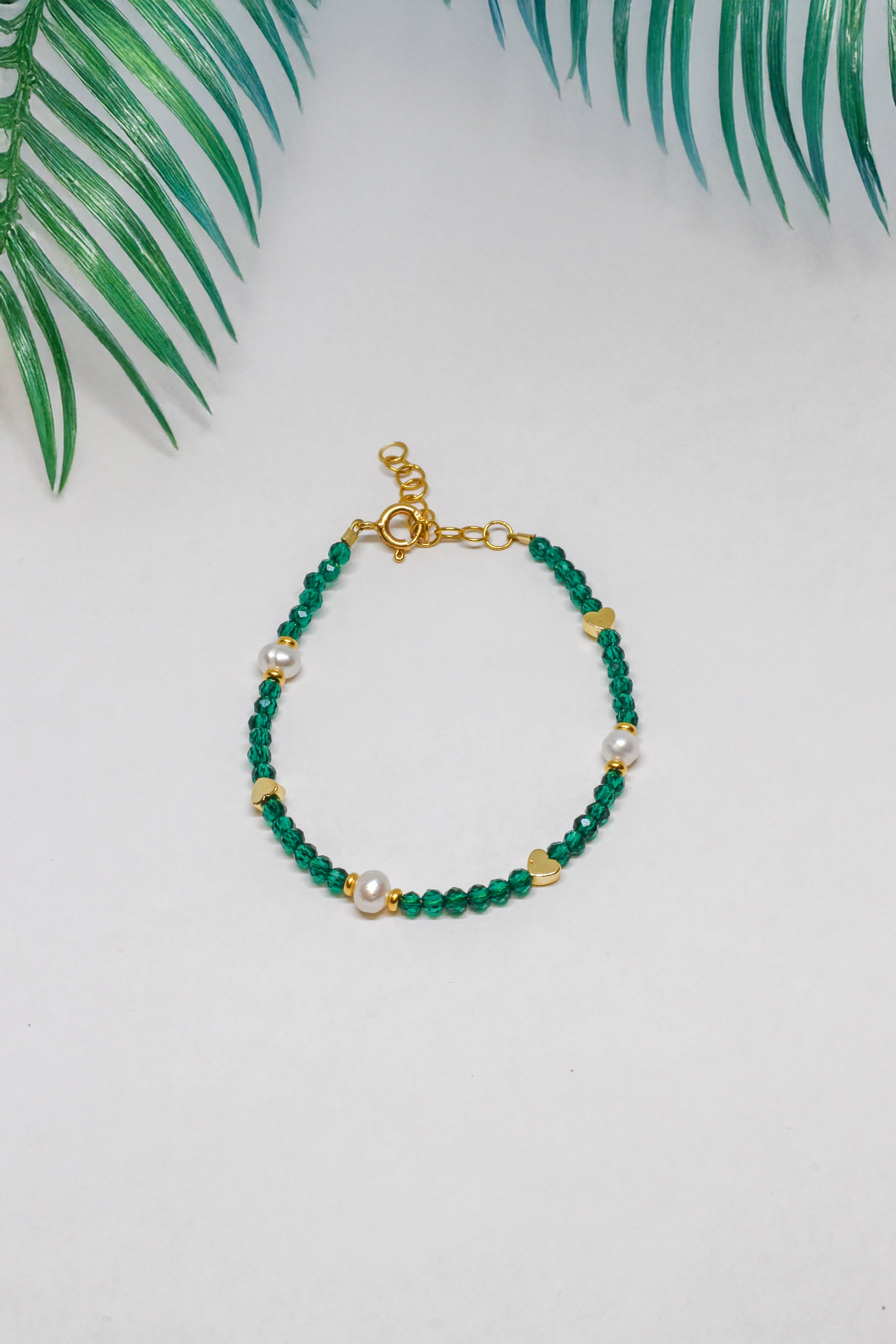 Steinarmband Gelbgold - Tides - Lovesign - Handmade in Tyrol