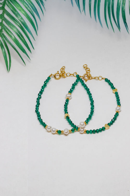 Steinarmband Gelbgold - Tides - Lovesign - Handmade in Tyrol