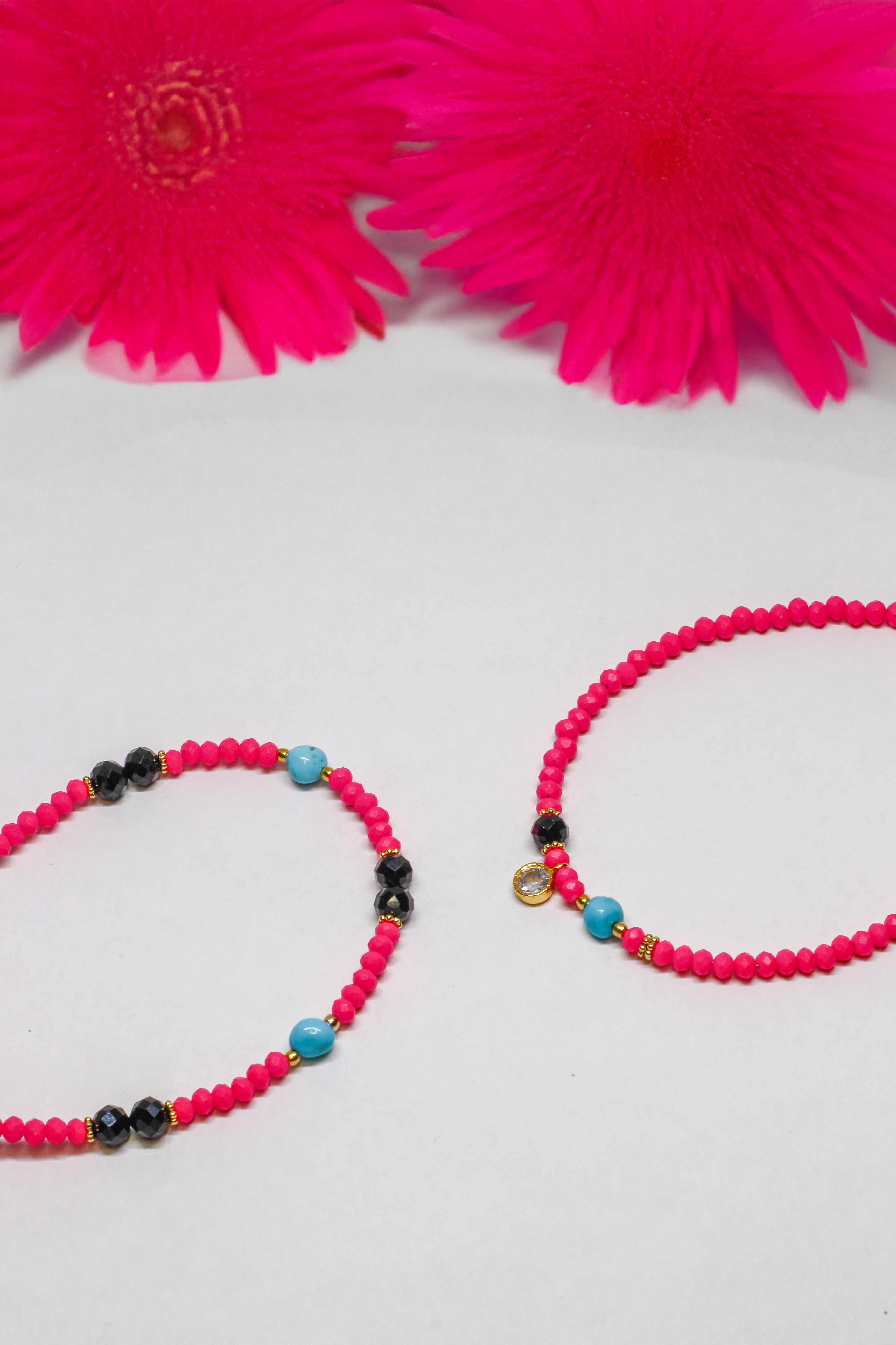 Steinarmband Gelbgold - Velvet - Lovesign - Handmade in Tyrol