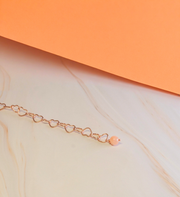 Armkette Roségold - Love