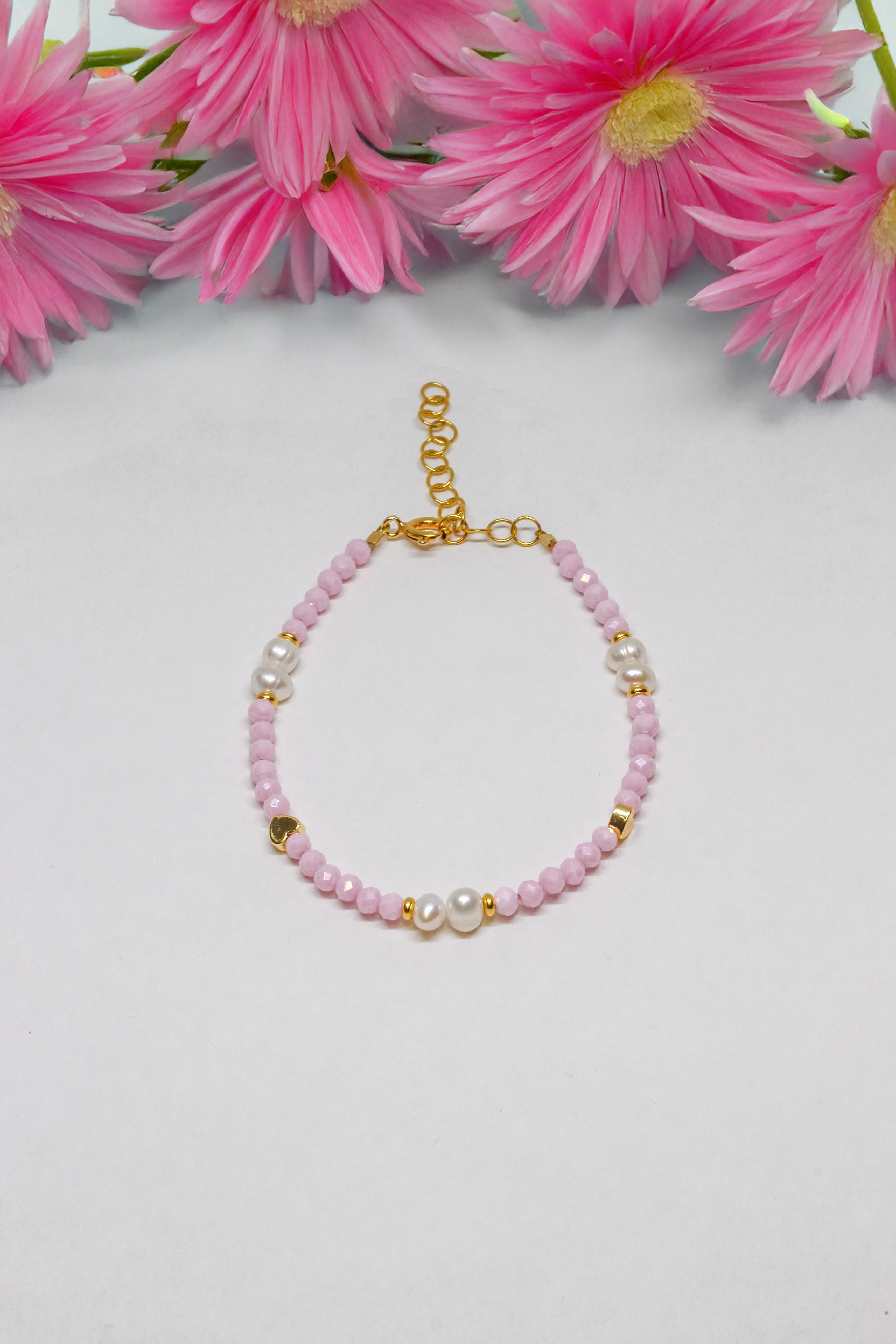 Steinarmband Gelbgold - Aura - Lovesign - Handmade in Tyrol