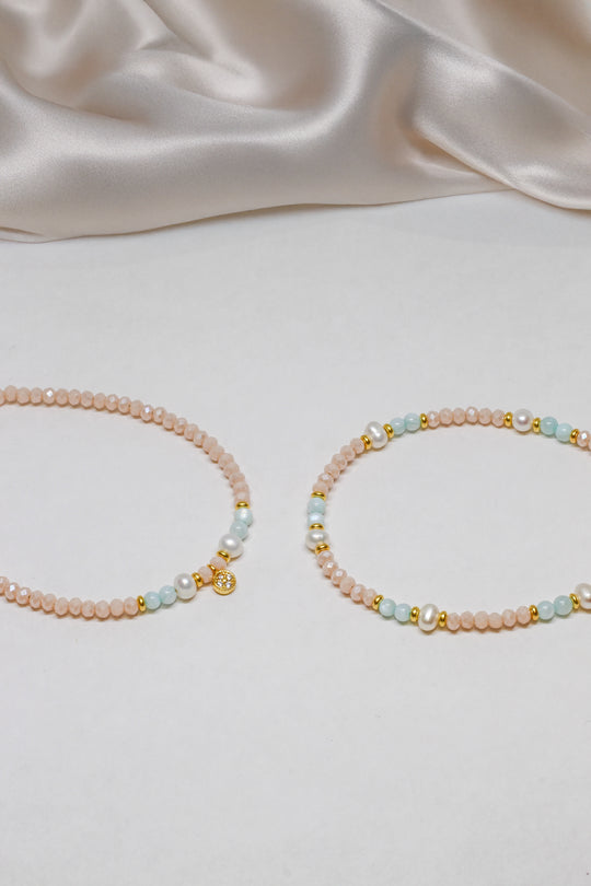 Steinarmband Gelbgold - Whisper - Lovesign - Handmade in Tyrol