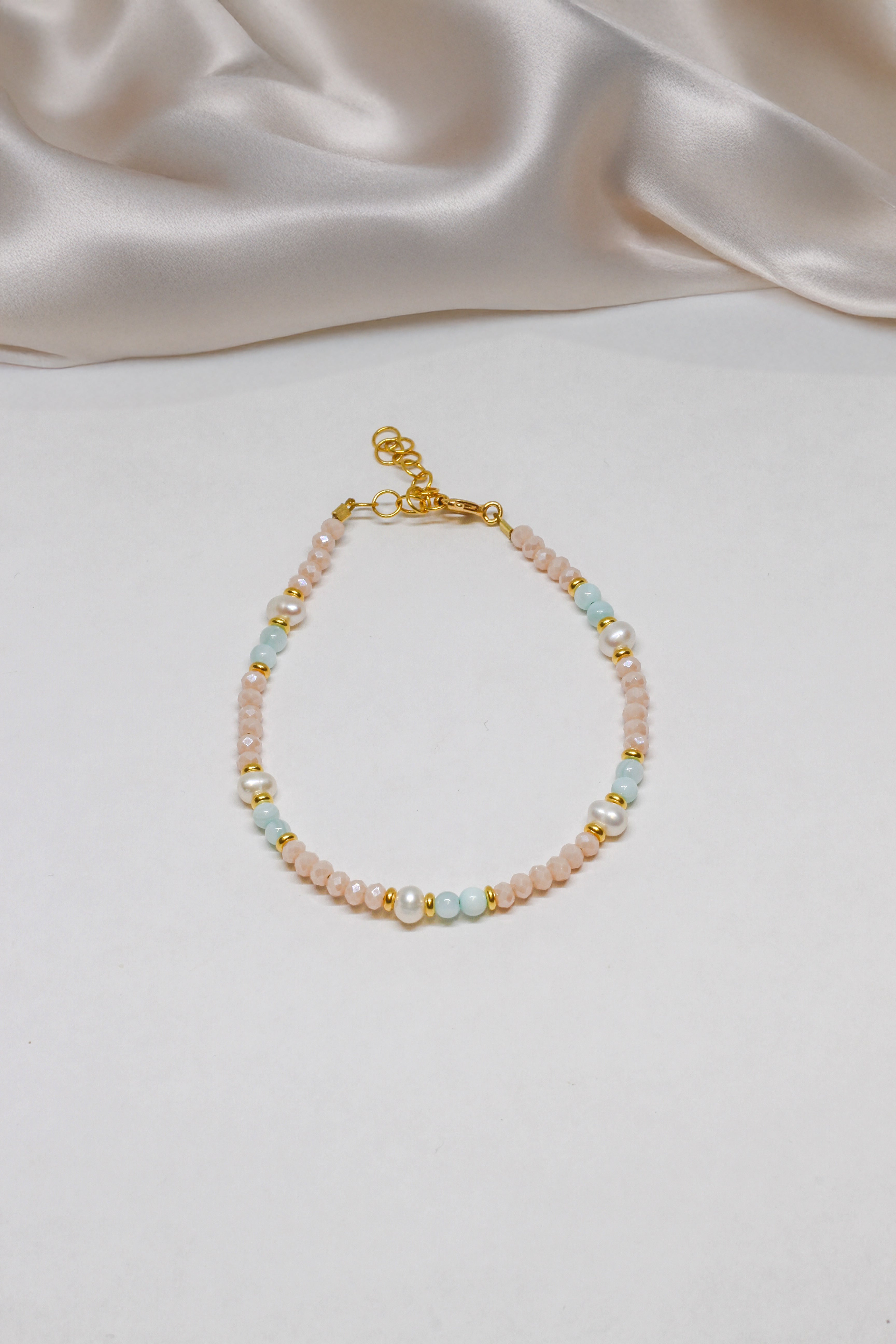 Steinarmband Gelbgold - Whisper - Lovesign - Handmade in Tyrol