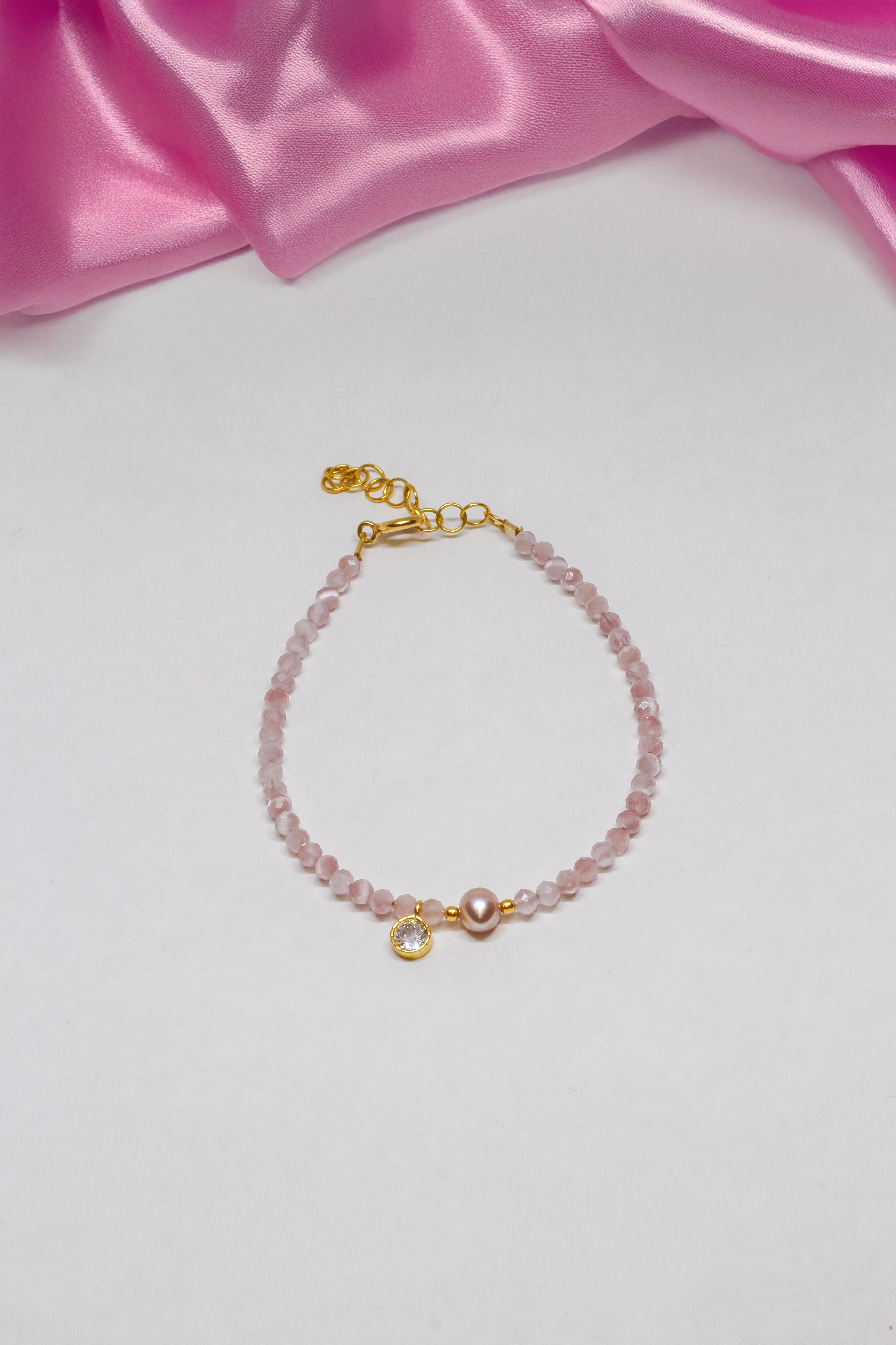 Steinarmband Gelbgold - Horizon - Lovesign - Handmade in Tyrol