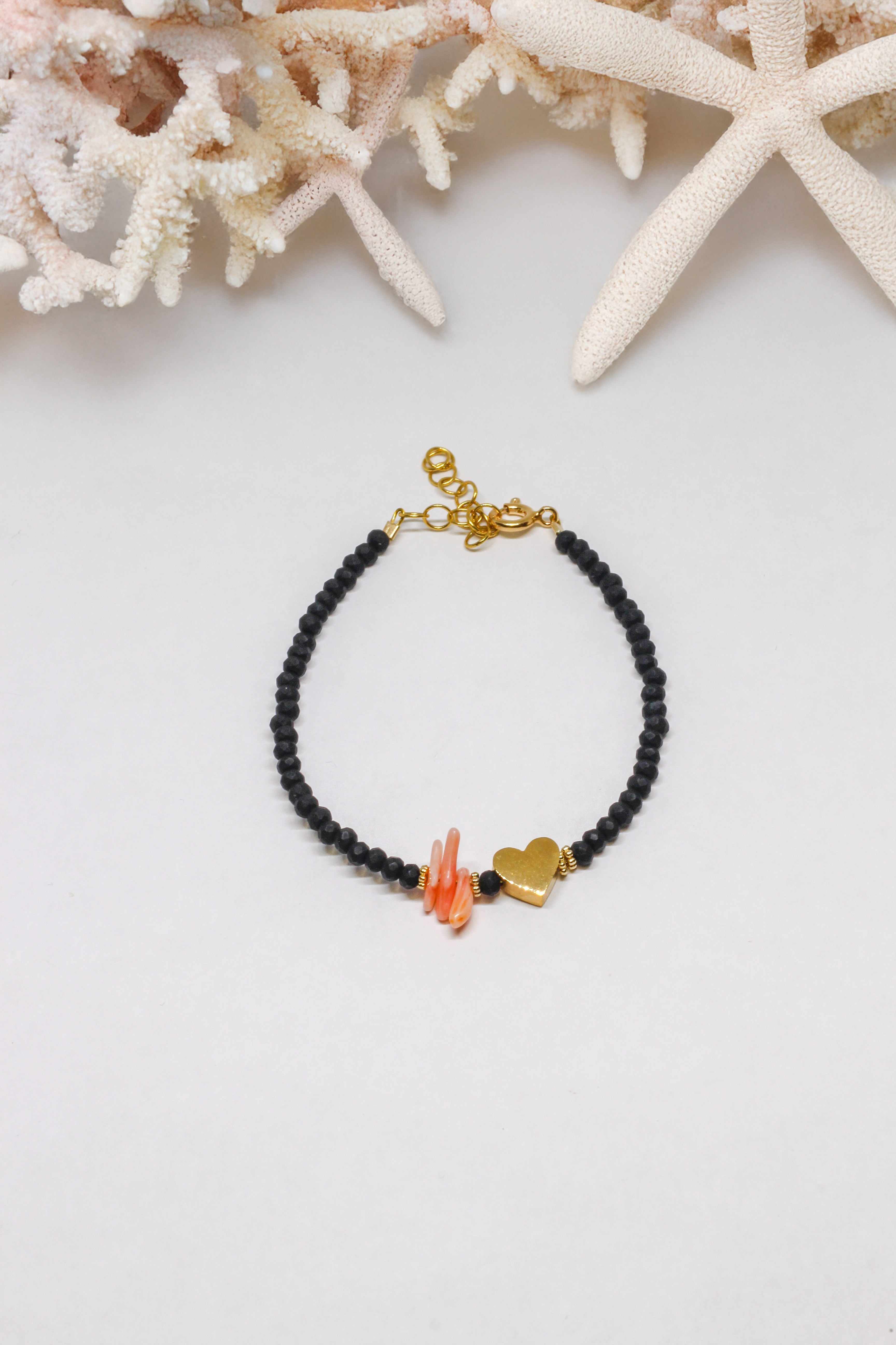 Steinarmband Gelbgold -Mira - Lovesign - Handmade in Tyrol