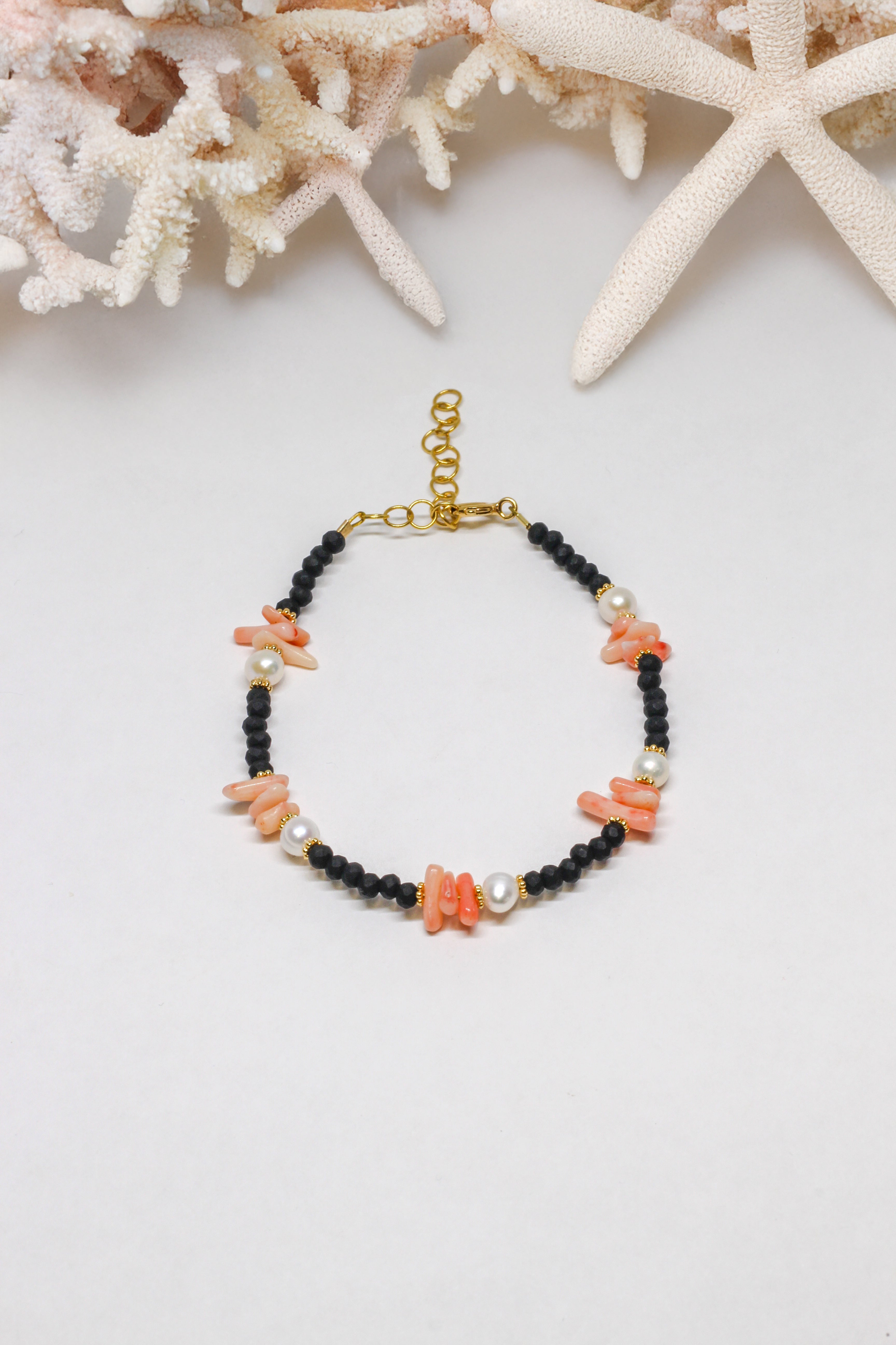 Steinarmband Gelbgold -Mira - Lovesign - Handmade in Tyrol