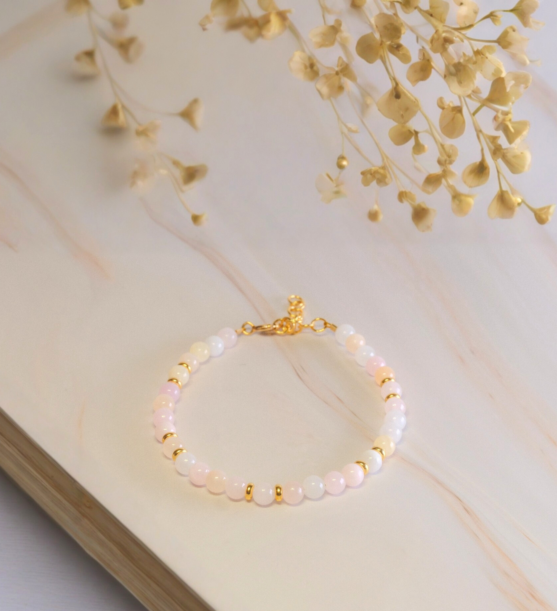 Steinarmband Gelbgold - Spello - Lovesign - Handmade in Tyrol