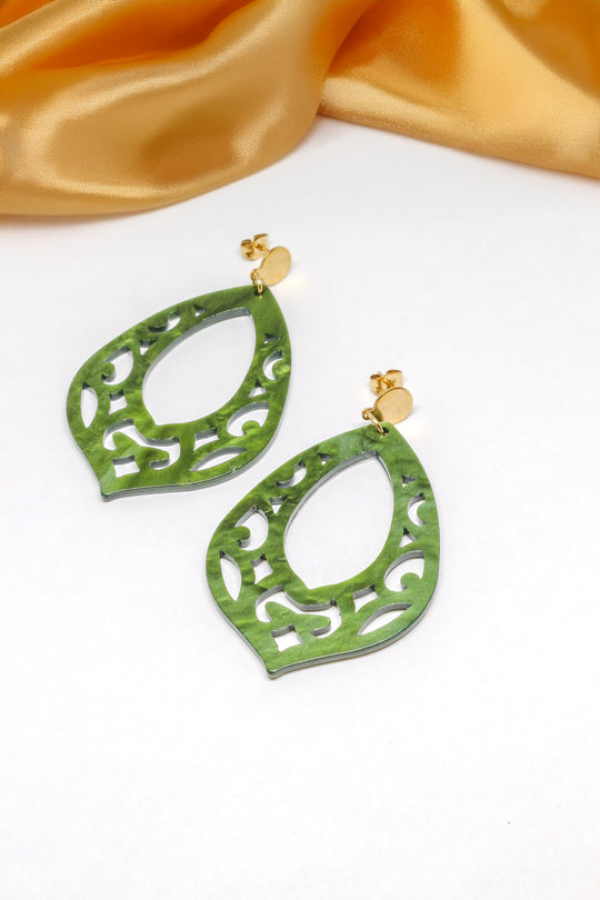 Ohrringe - Green Kiss - Lovesign - Handmade in Tyrol