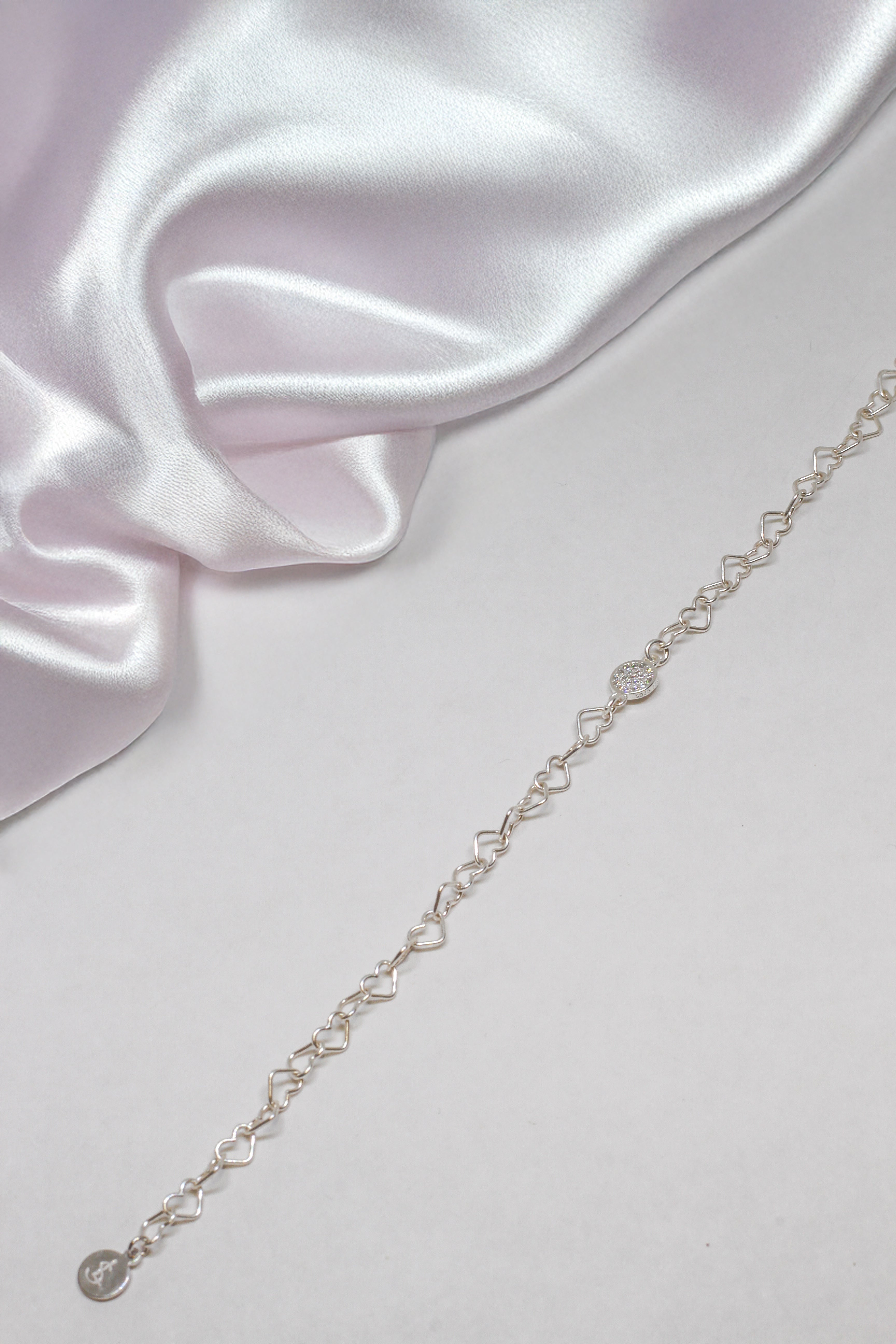 Armkette Silber - Hearts - Lovesign - Handmade in Tyrol