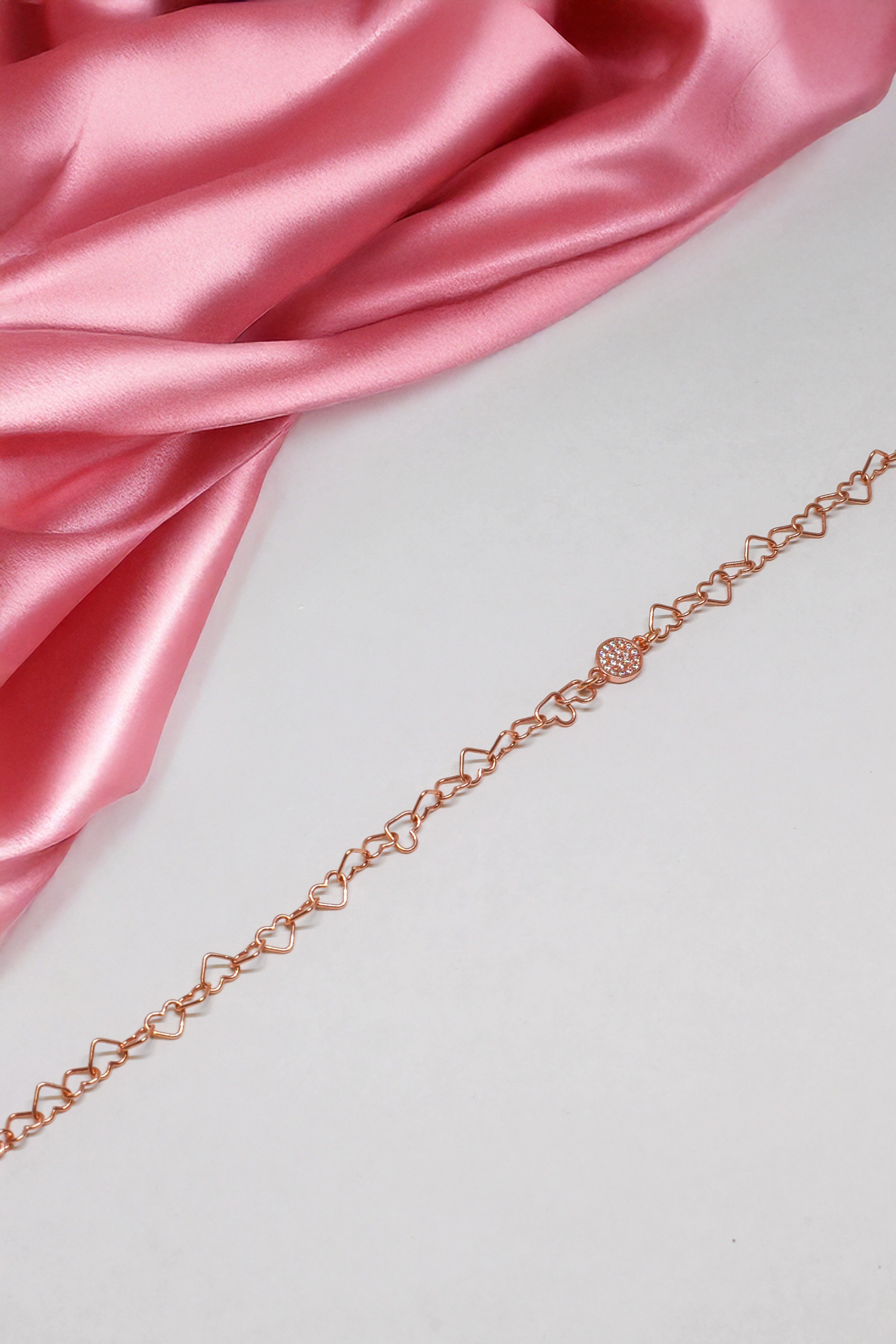 Armkette Roségold - Hearts - Lovesign - Handmade in Tyrol