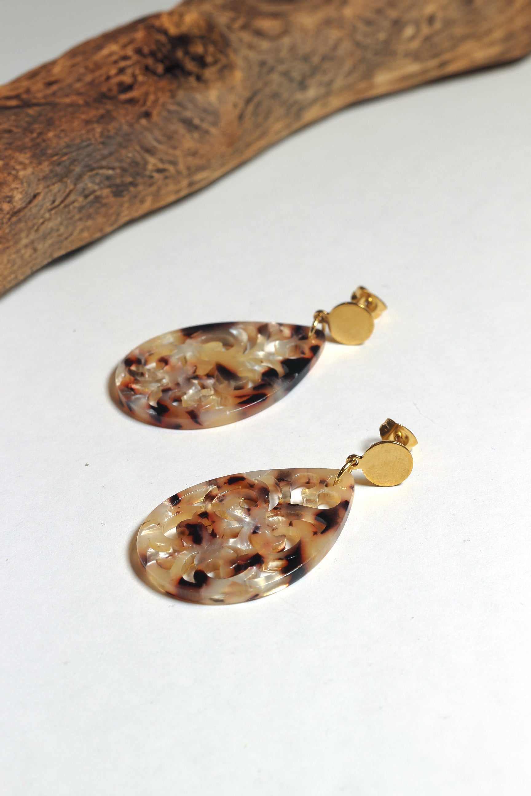 Ohrringe - Tiger Eye - Lovesign - Handmade in Tyrol