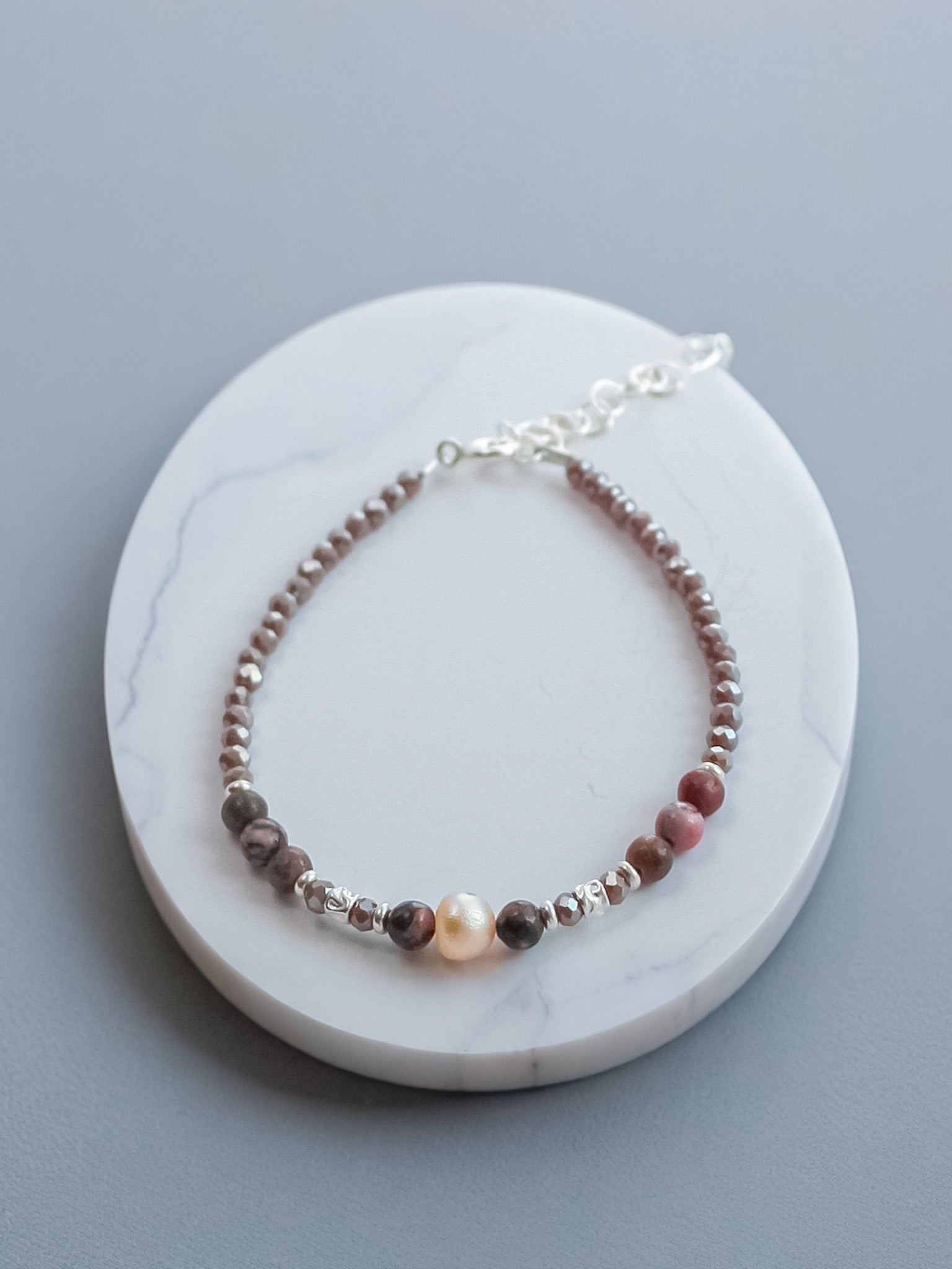 Steinarmband Silber - Terra - Lovesign - Handmade in Tyrol