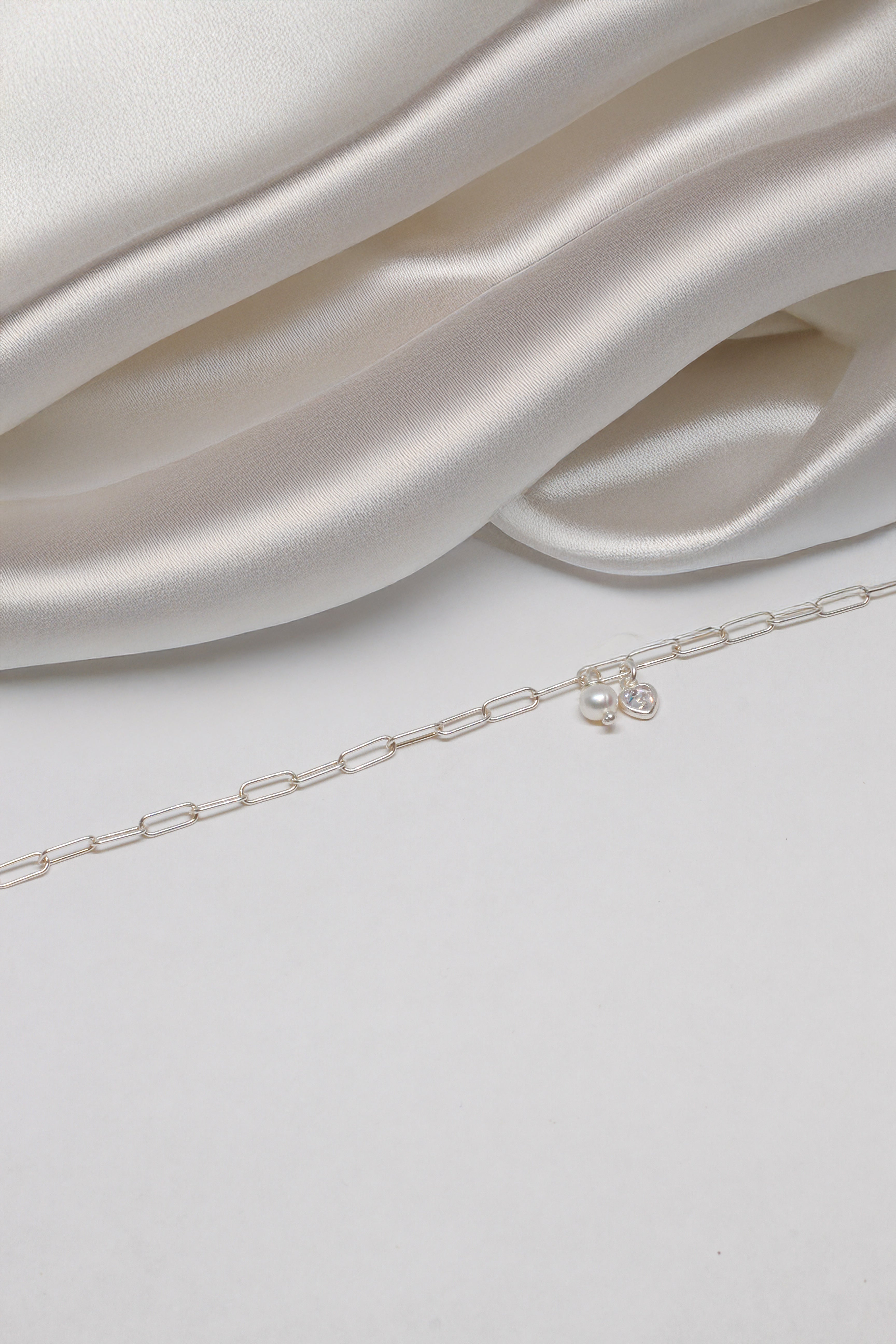 Armkette Silber - Shiny Heart - Lovesign - Handmade in Tyrol