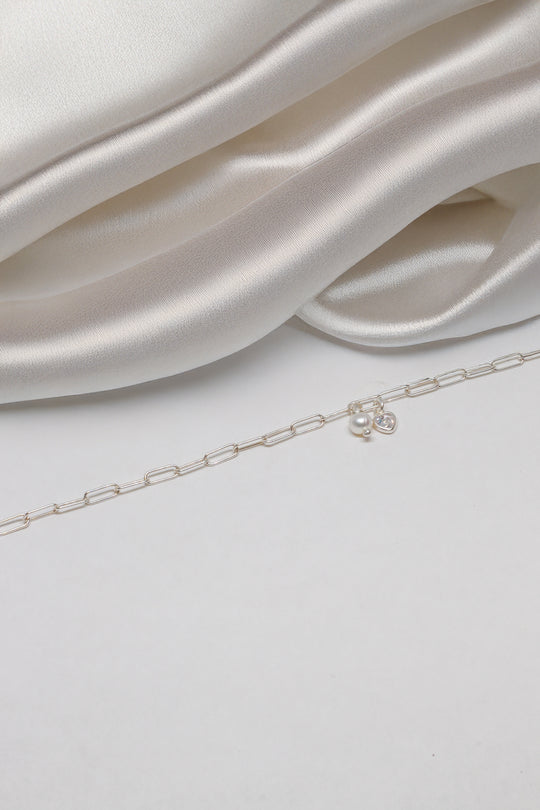 Armkette Silber - Shiny Heart - Lovesign - Handmade in Tyrol