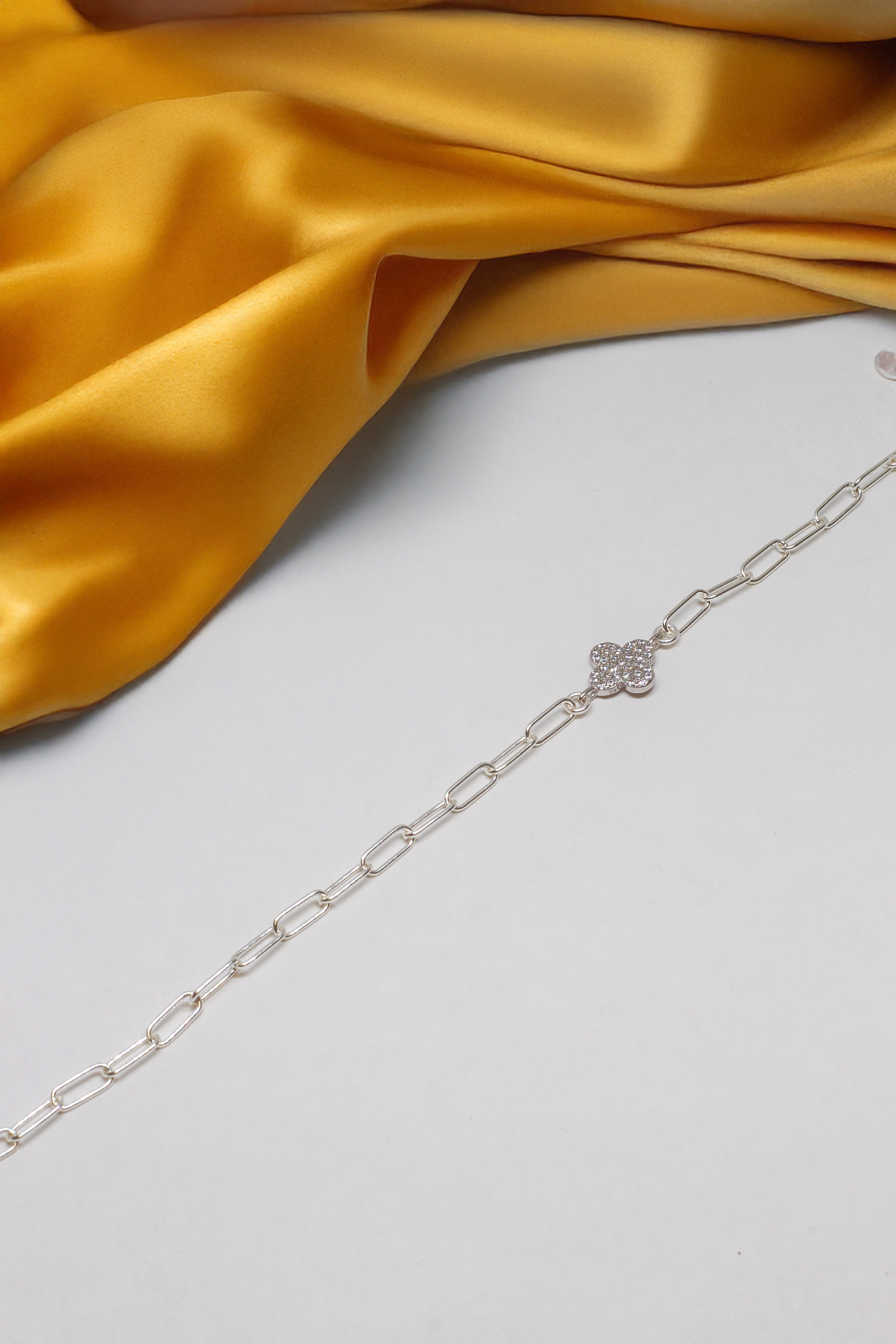 Armkette Silber - Flower - Lovesign - Handmade in Tyrol