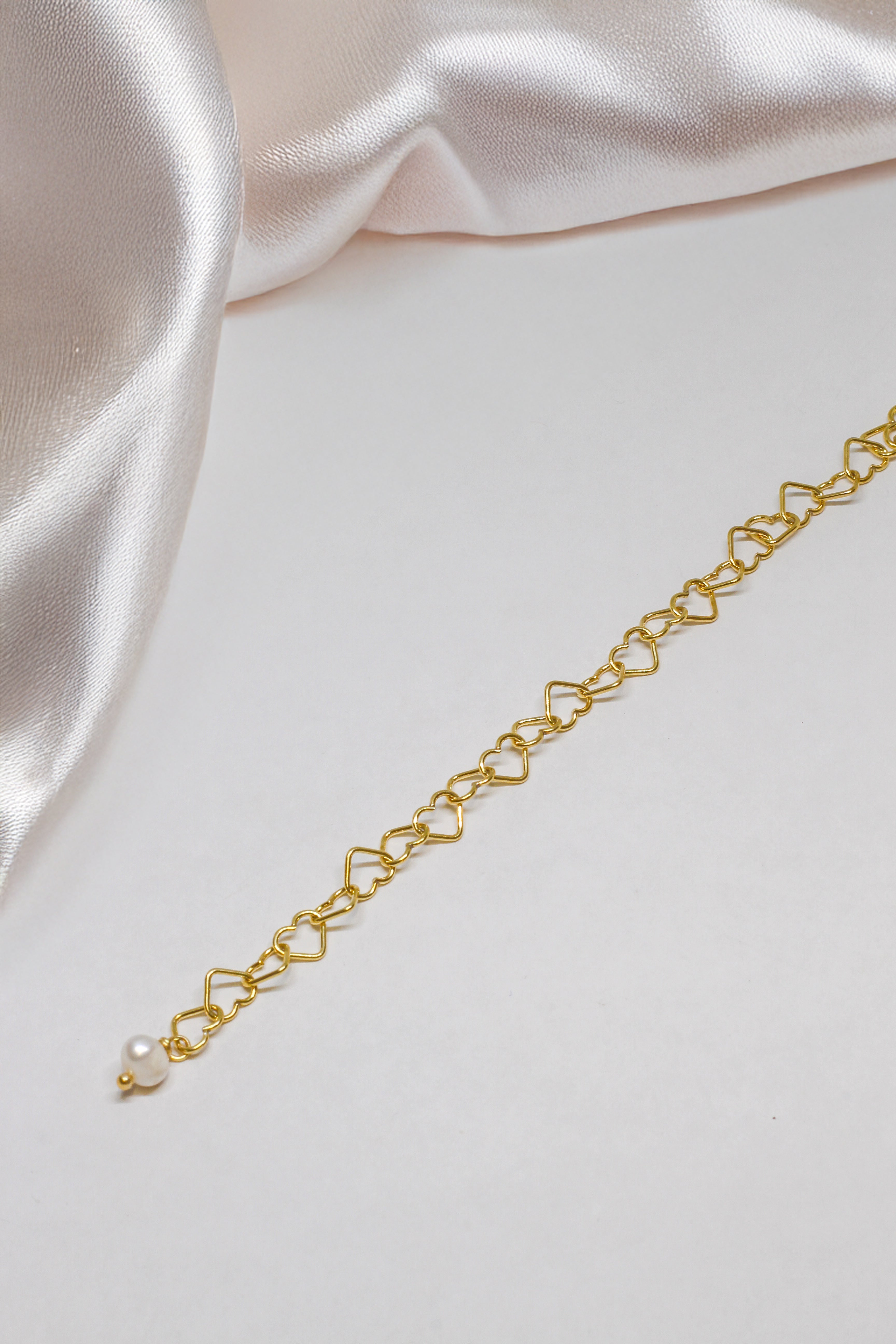 Armkette Gelbgold - Love - Lovesign - Handmade in Tyrol