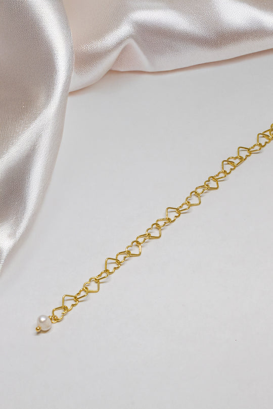 Armkette Gelbgold - Love - Lovesign - Handmade in Tyrol