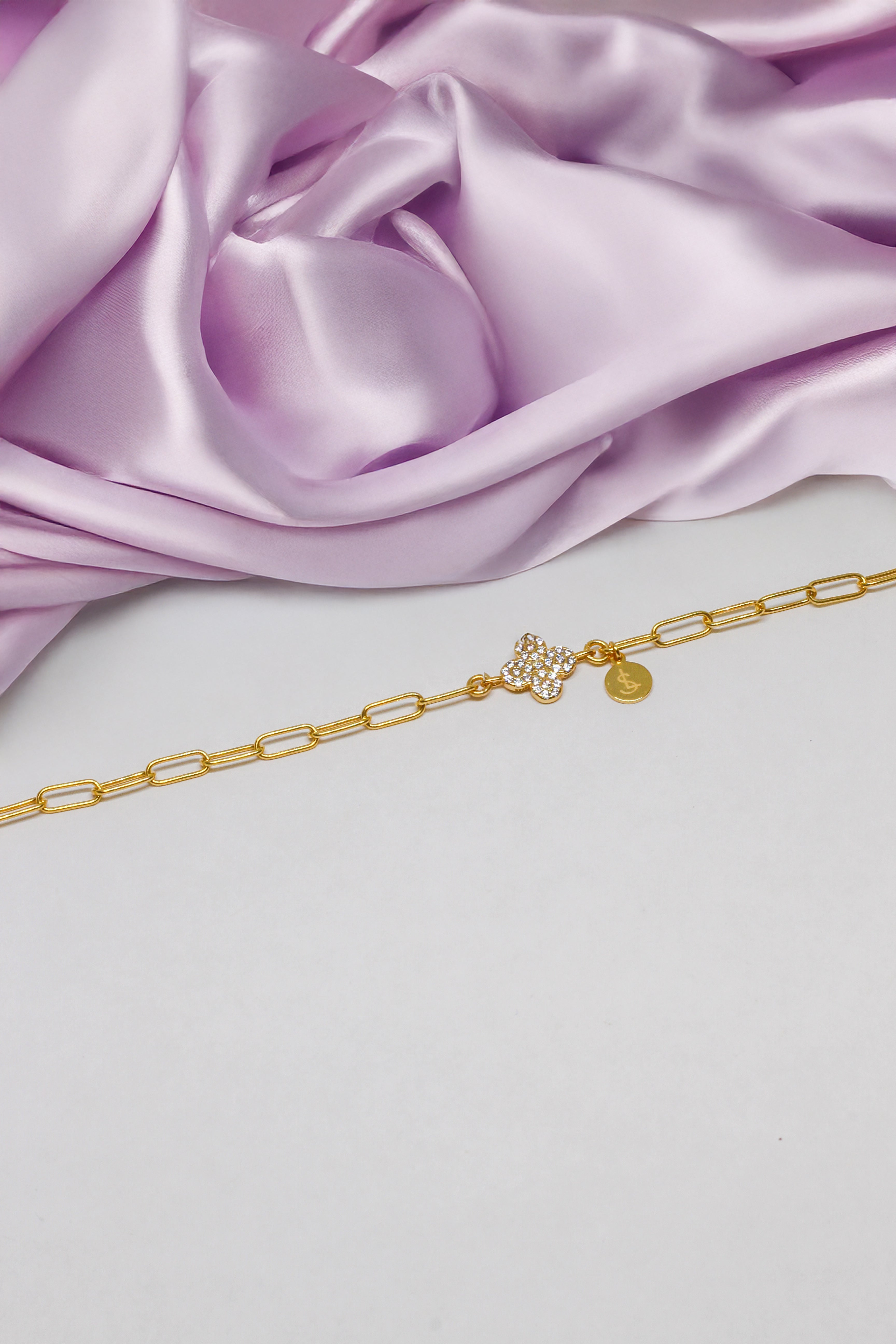 Armkette Gelbgold - Flower - Lovesign - Handmade in Tyrol