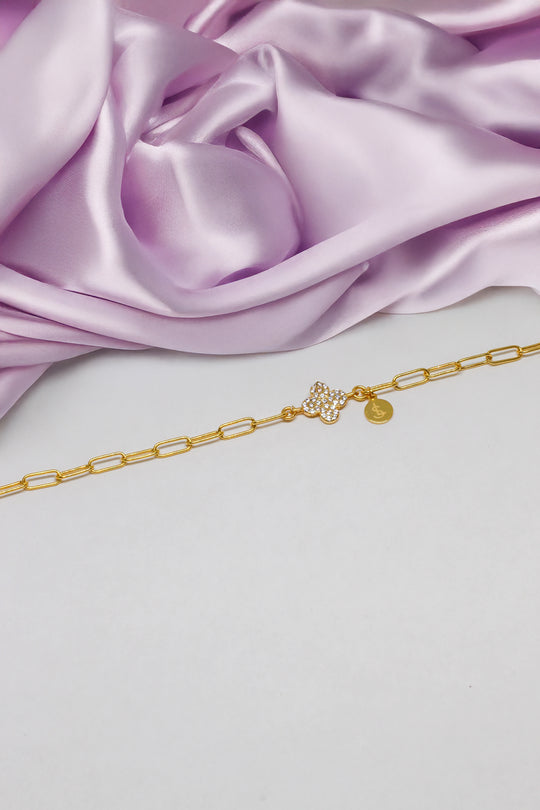 Armkette Gelbgold - Flower - Lovesign - Handmade in Tyrol