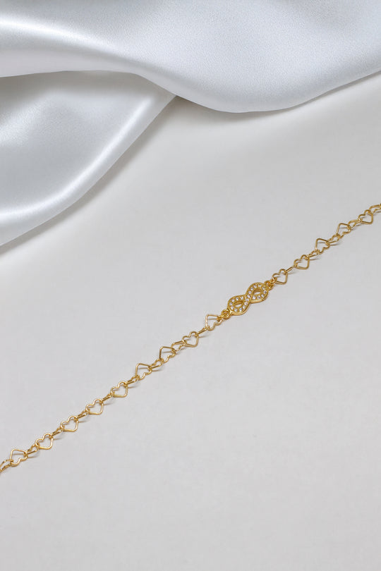 Armkette Gelbgold - Hearts - Lovesign - Handmade in Tyrol