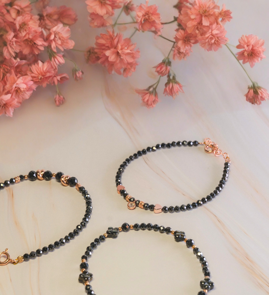 Steinarmband Roségold - Sera - Lovesign - Handmade in Tyrol