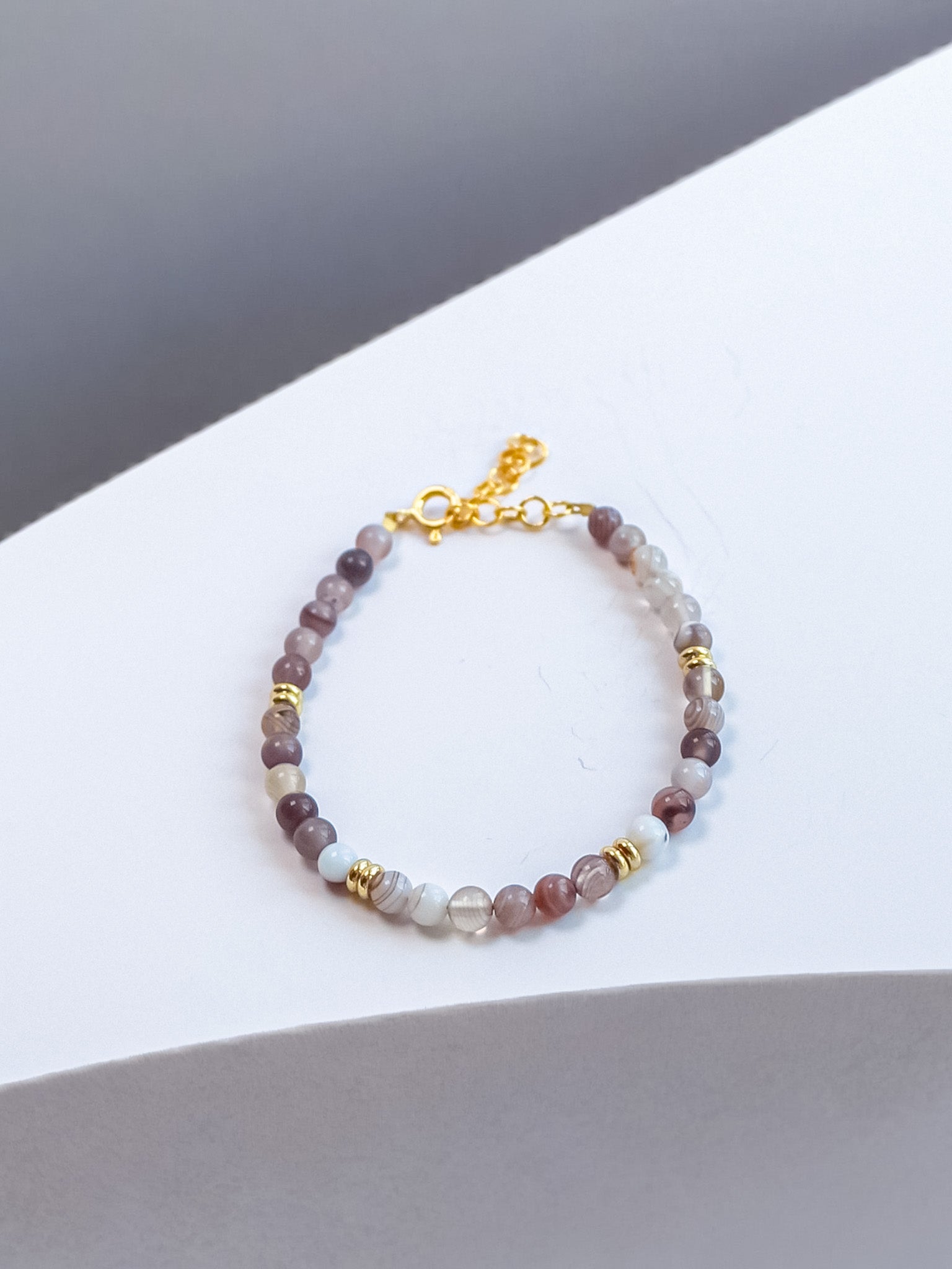 Steinarmband Gelbgold - Maris - Lovesign - Handmade in Tyrol