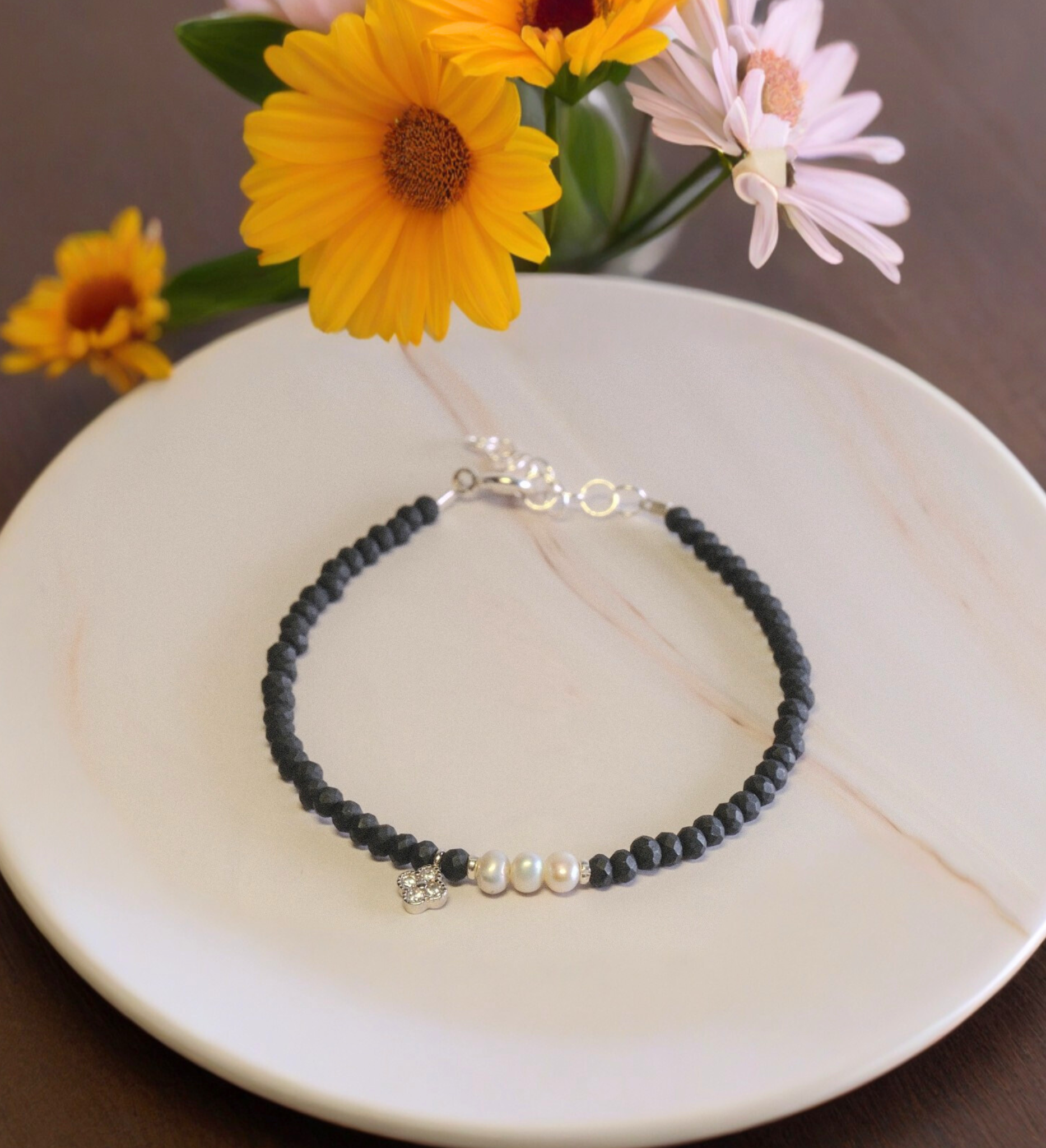 Steinarmband Silber - Freddo - Lovesign - Handmade in Tyrol