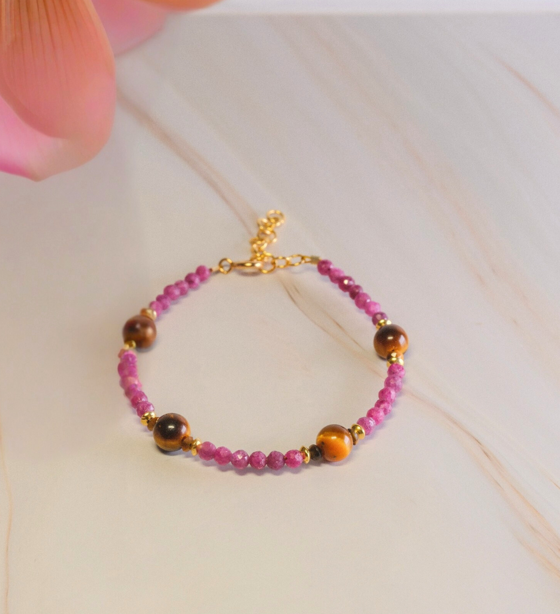 Steinarmband Gelbgold - Incanto - Lovesign - Handmade in Tyrol