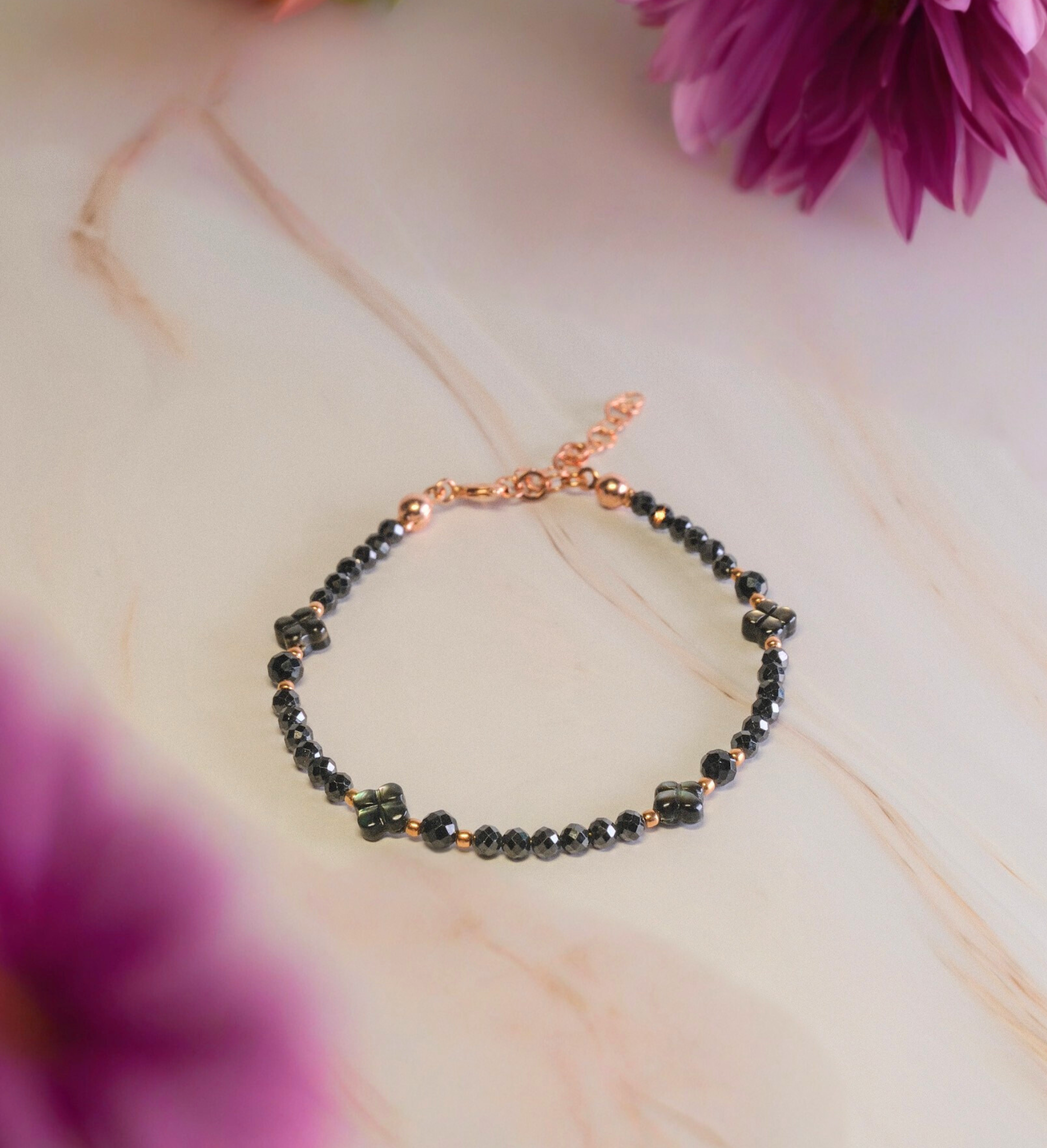 Steinarmband Roségold - Sera - Lovesign - Handmade in Tyrol