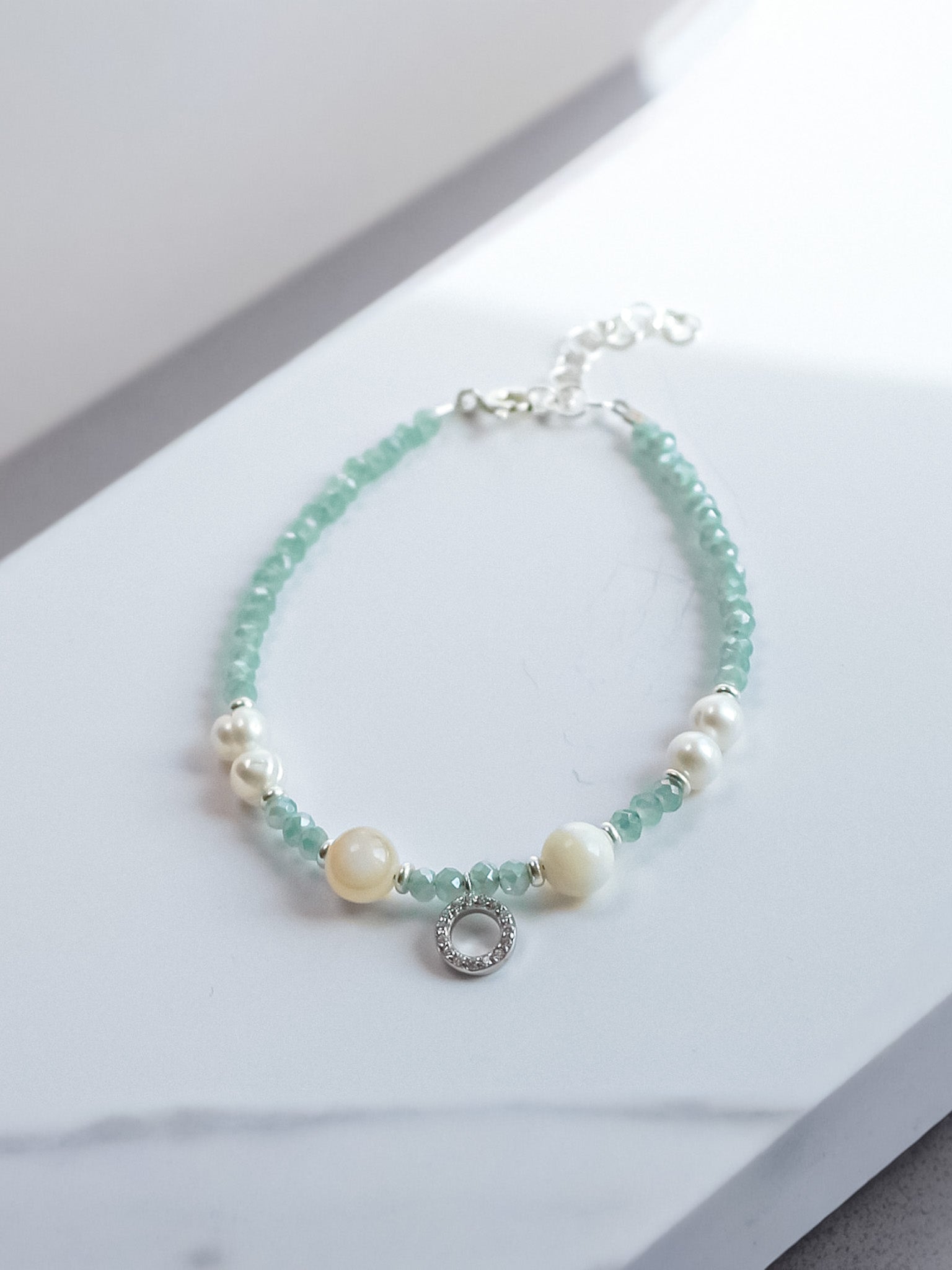 Steinarmband Silber - Aurora - Lovesign - Handmade in Tyrol