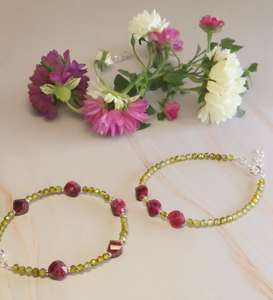 Steinarmband Silber - Arezzo - Lovesign - Handmade in Tyrol