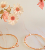 Steinarmband Roségold - Milano