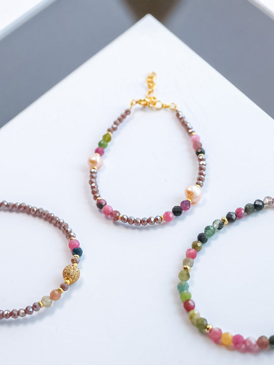 Steinarmband Gelbgold - Arcus - Lovesign - Handmade in Tyrol