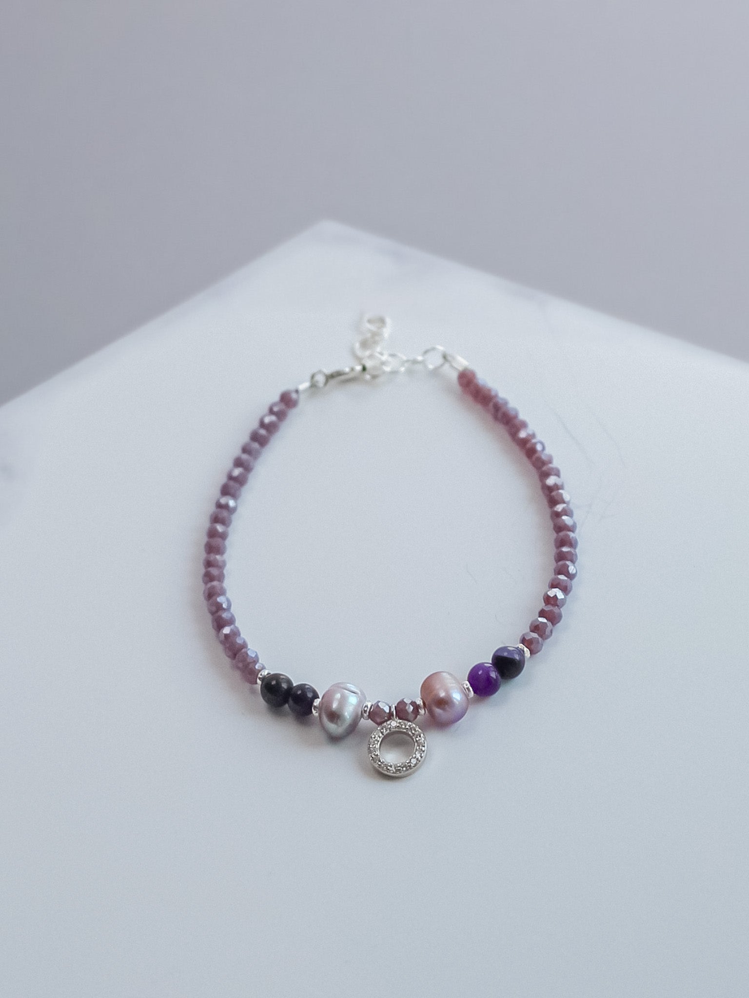 Steinarmband Silber - Velora - Lovesign - Handmade in Tyrol