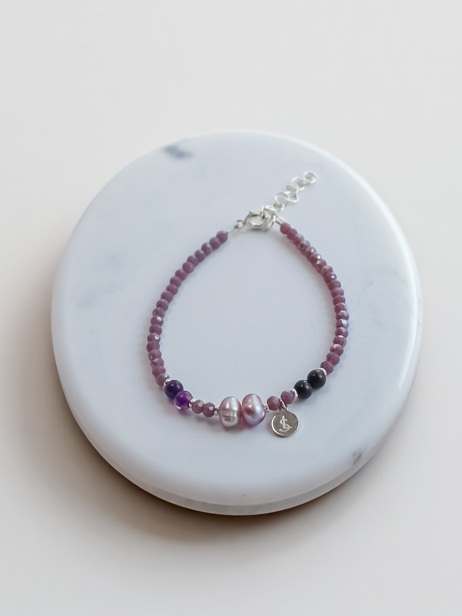 Steinarmband Silber - Velora - Lovesign - Handmade in Tyrol