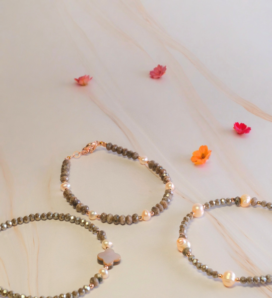 Steinarmband Roségold - Verona - Lovesign - Handmade in Tyrol