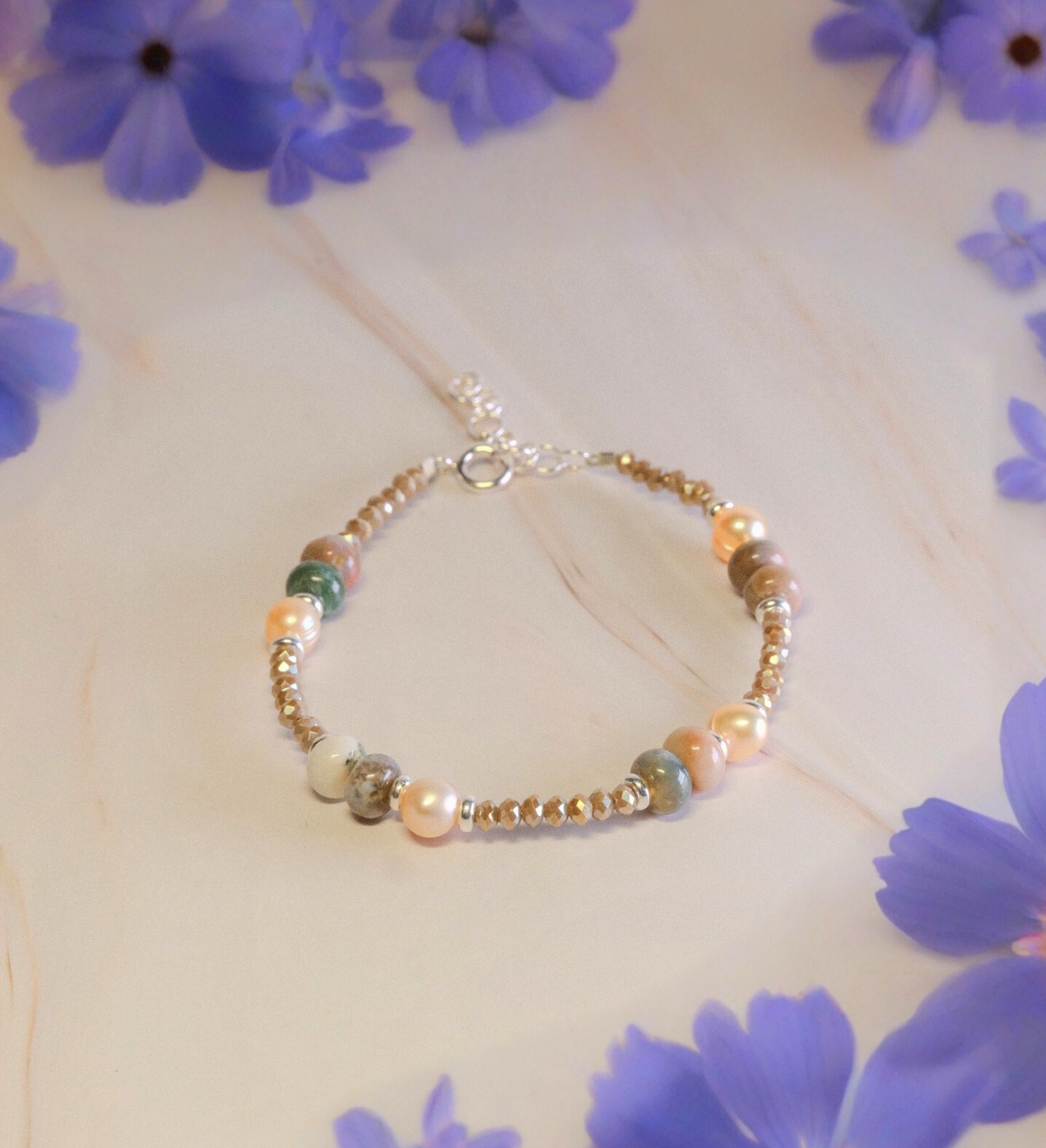 Steinarmband Silber - Lucca - Lovesign - Handmade in Tyrol