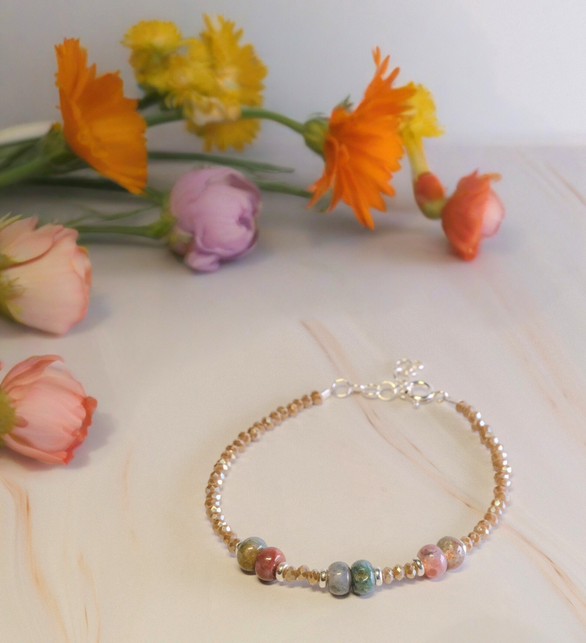 Steinarmband Silber - Lucca - Lovesign - Handmade in Tyrol