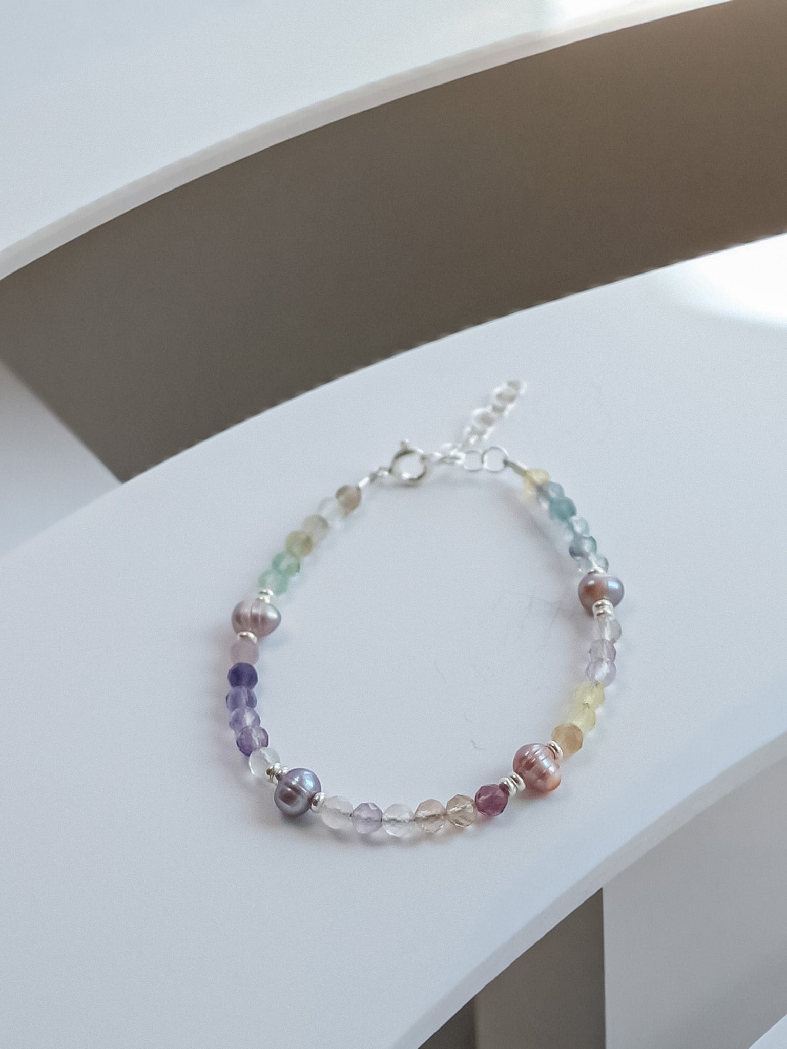 Steinarmband Silber - Prisma - Lovesign - Handmade in Tyrol