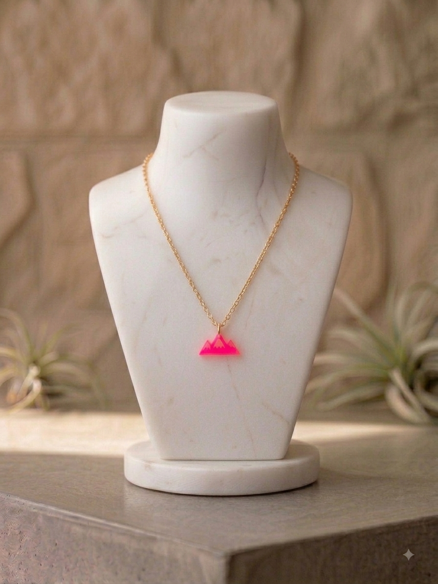 Halskette „Mountain“ neon