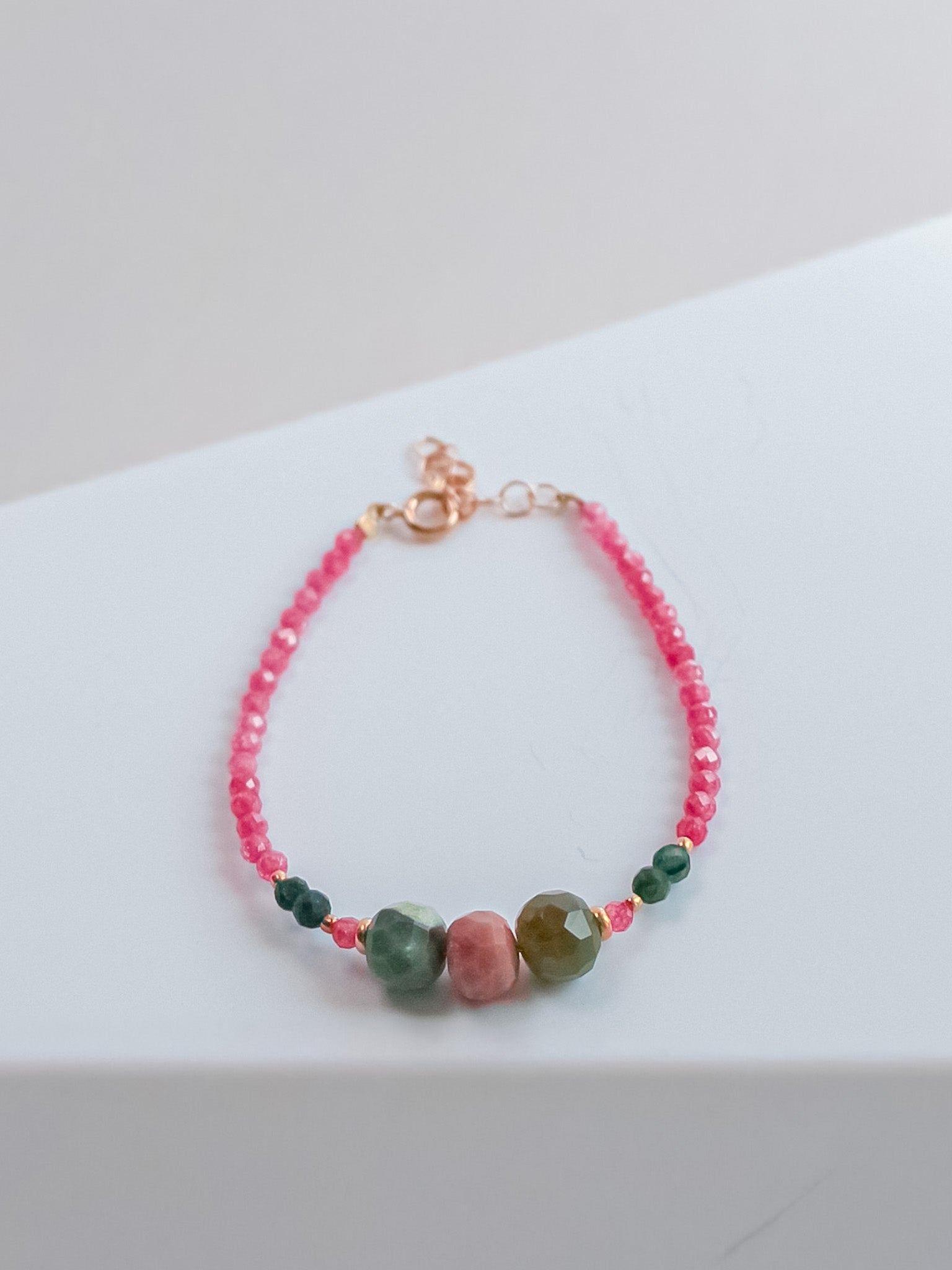 Steinarmband Roségold - Amara - Lovesign - Handmade in Tyrol