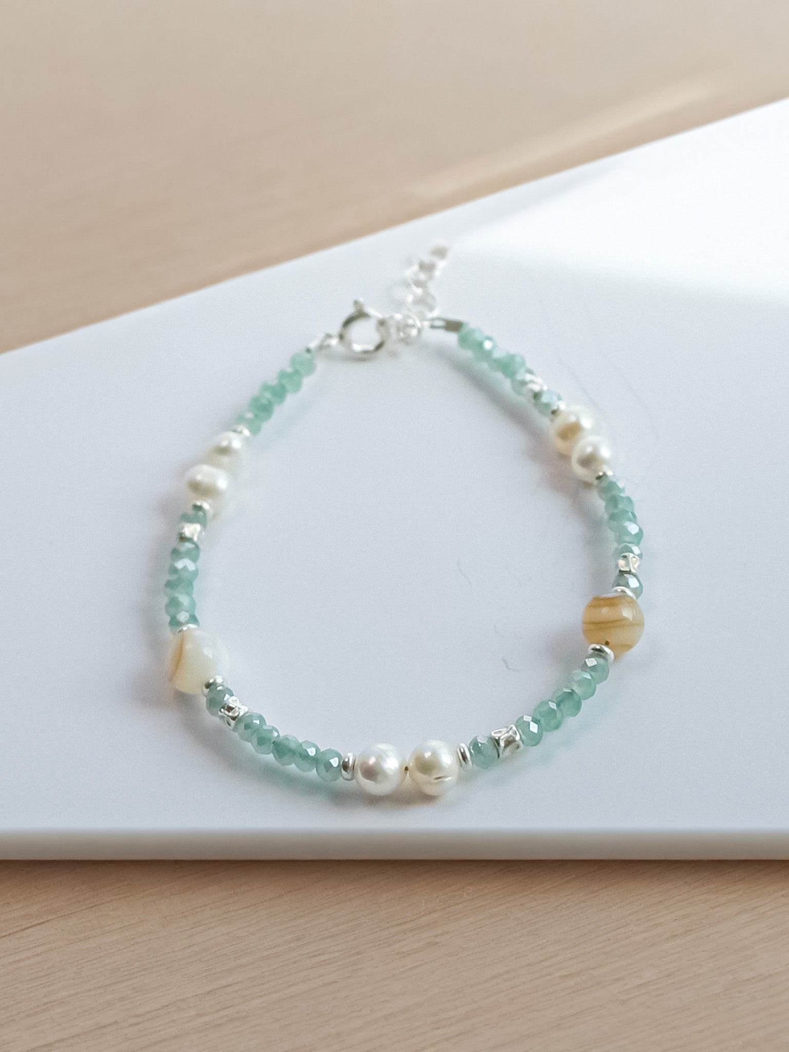 Steinarmband Silber - Aurora - Lovesign - Handmade in Tyrol