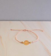 Nylon Armband Infinity Gold